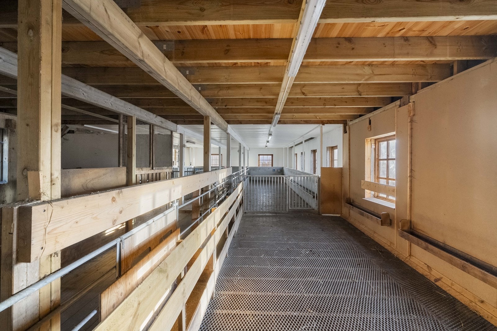 Driftsbygningen på 530 m² BTA er frå 1985/1995 og inneheld fjøs for sau/geit i første etasje. Galleribilde