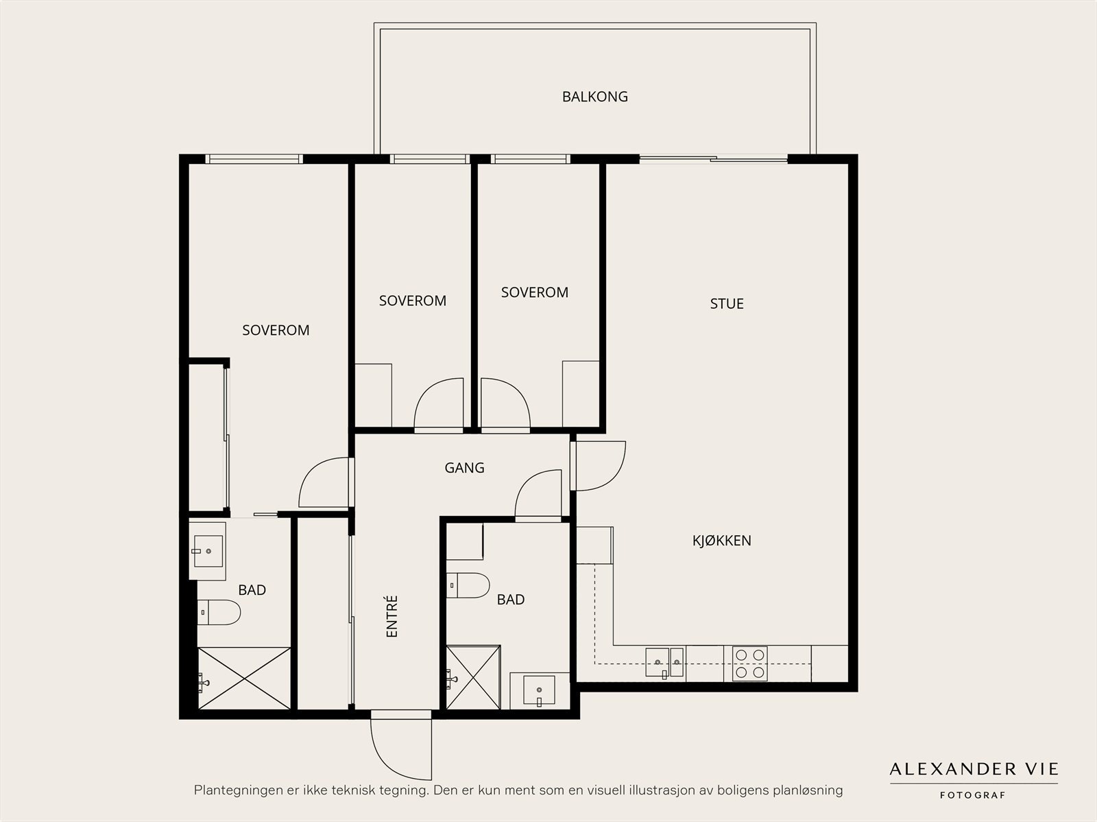 Plantegning Galleribilde