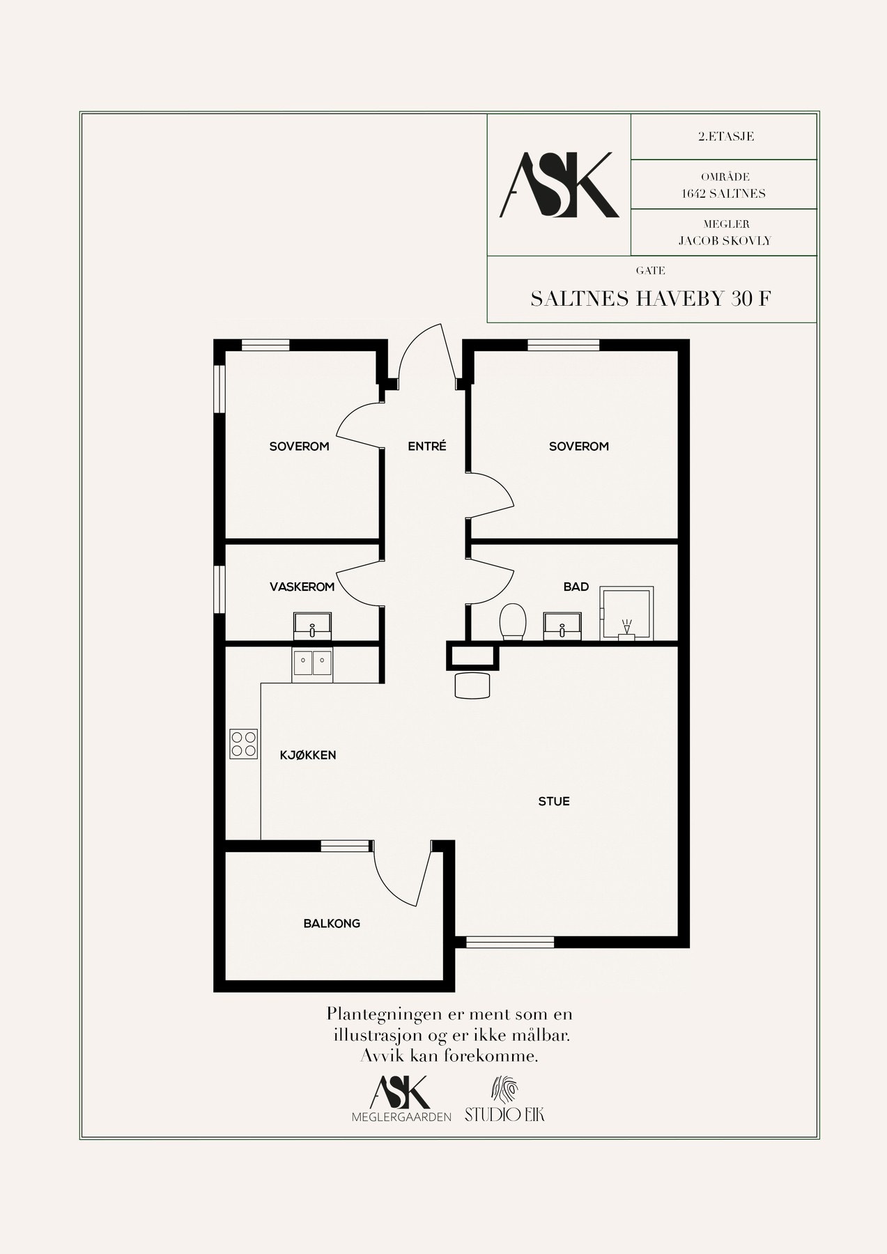 Plantegning Galleribilde