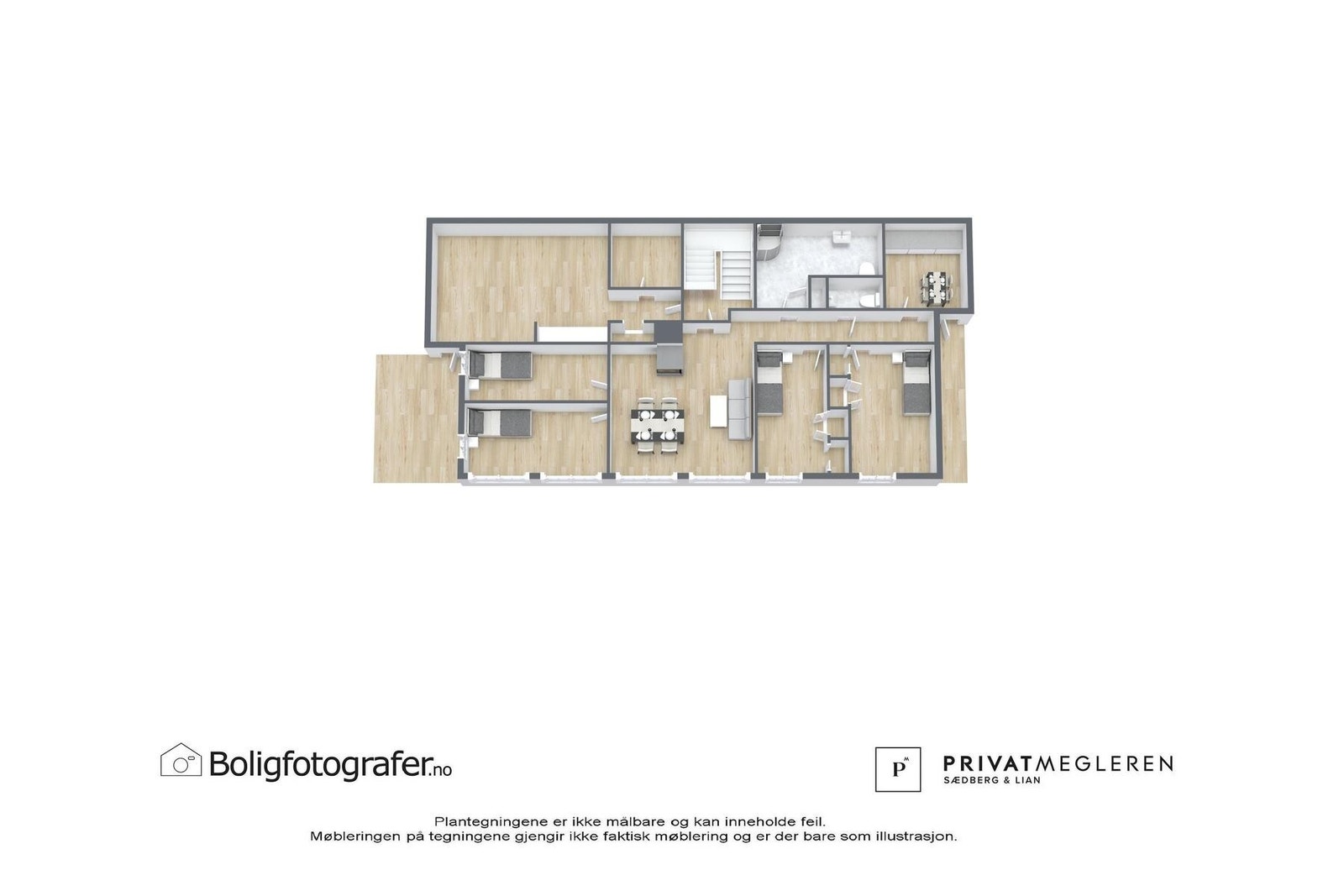 3D planskisse / underetasje Galleribilde