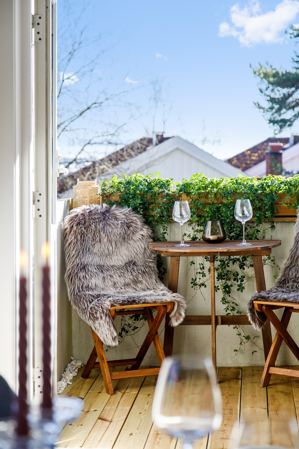 Vårstemning på balkongen. Galleribilde