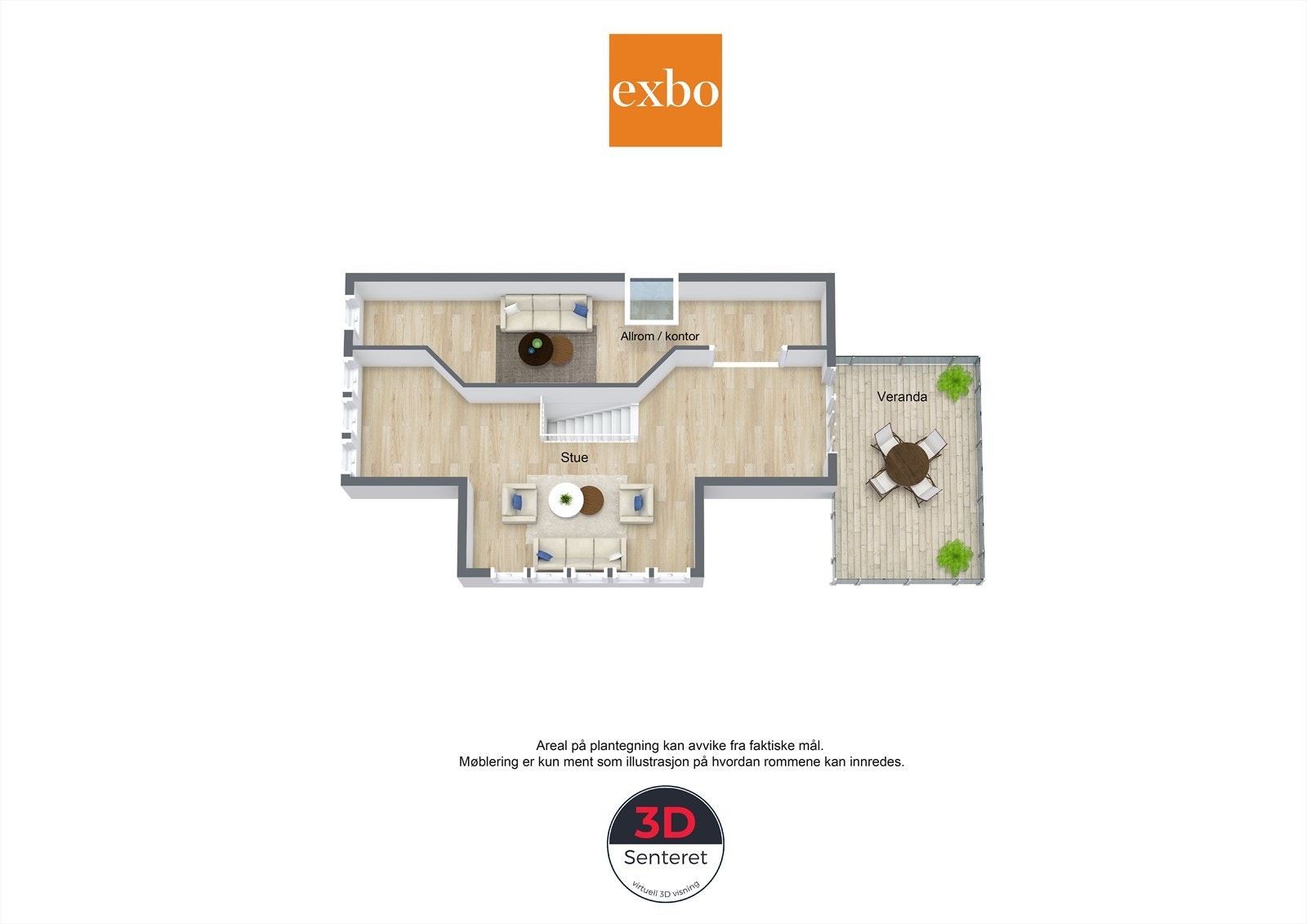 Plantegning loft Galleribilde