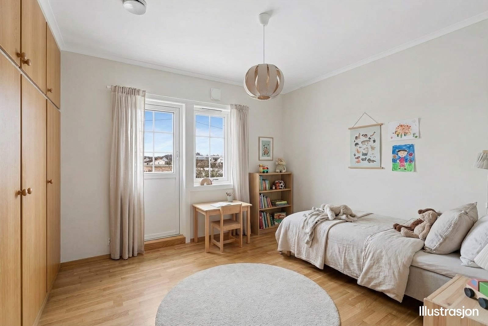 Soverom - Møbler er illustrasjon Galleribilde