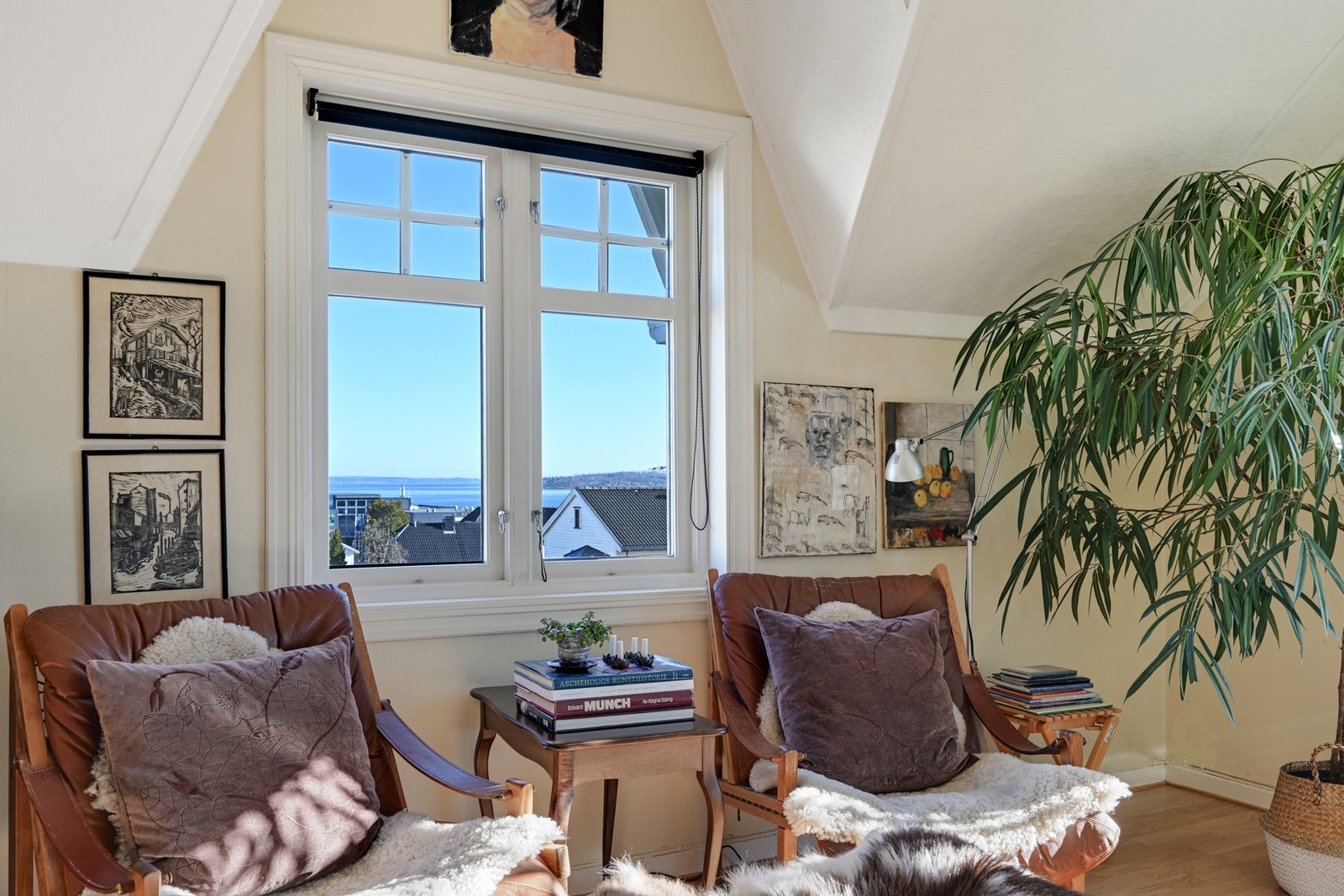 Fin utsikt over Oslofjorden fra dette rommet Galleribilde