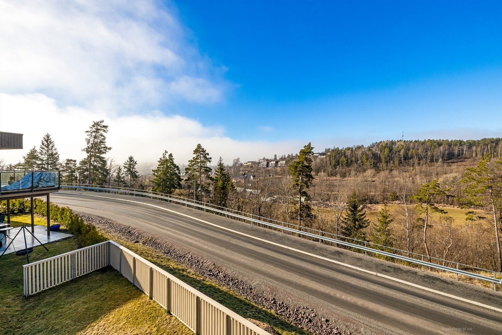 Flott utsikt fra balkongen. Galleribilde