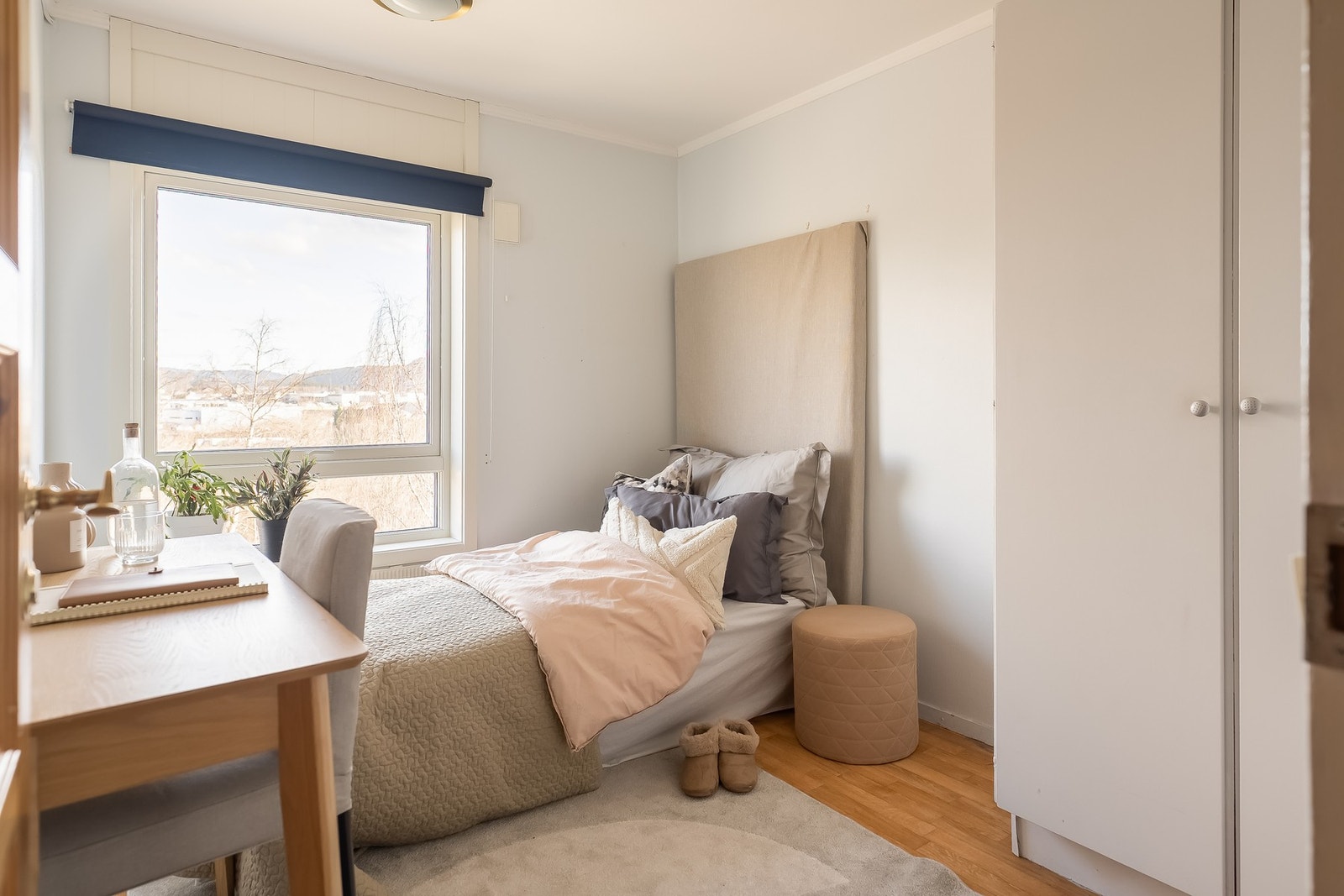 Soverom nr 3 er på 7,6 kvm. Galleribilde