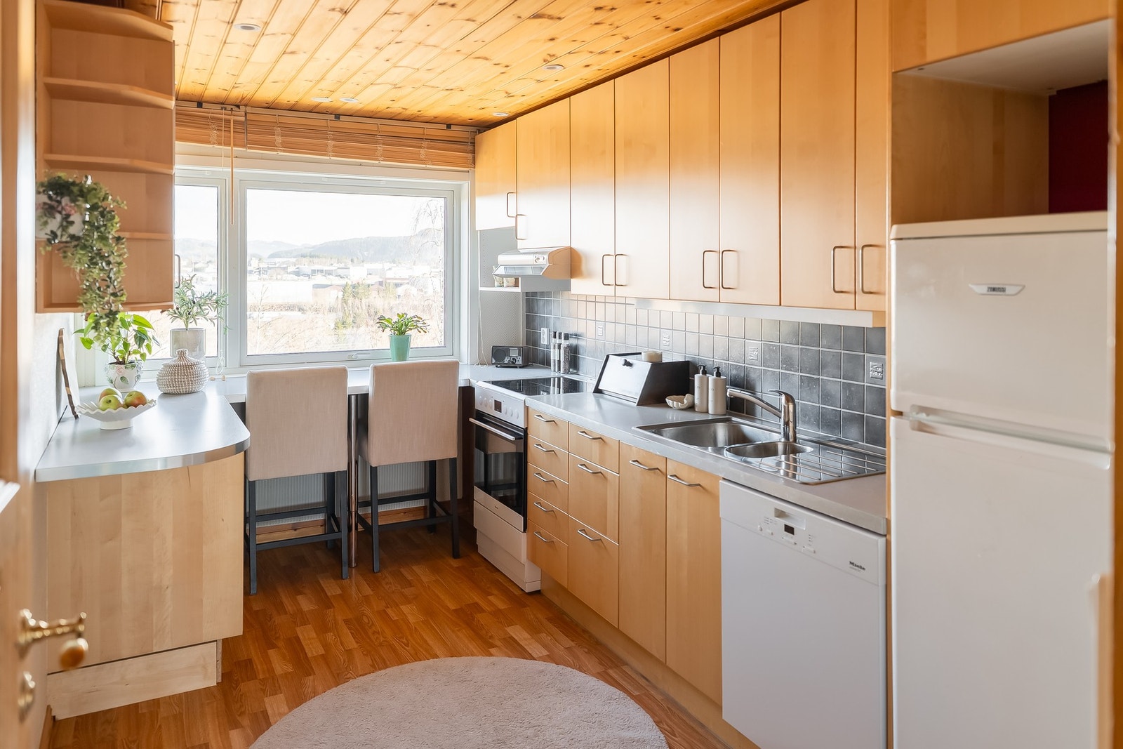 Kjøkkenet er på 10,4 kvm. Galleribilde