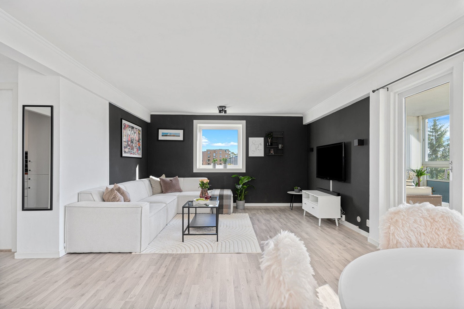 Hyggelig tv/sofakrok Galleribilde