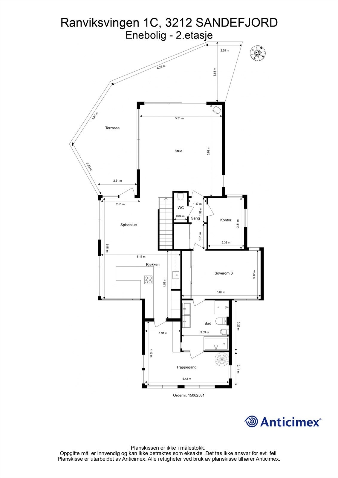 Plantegninger for 2. etasje Galleribilde