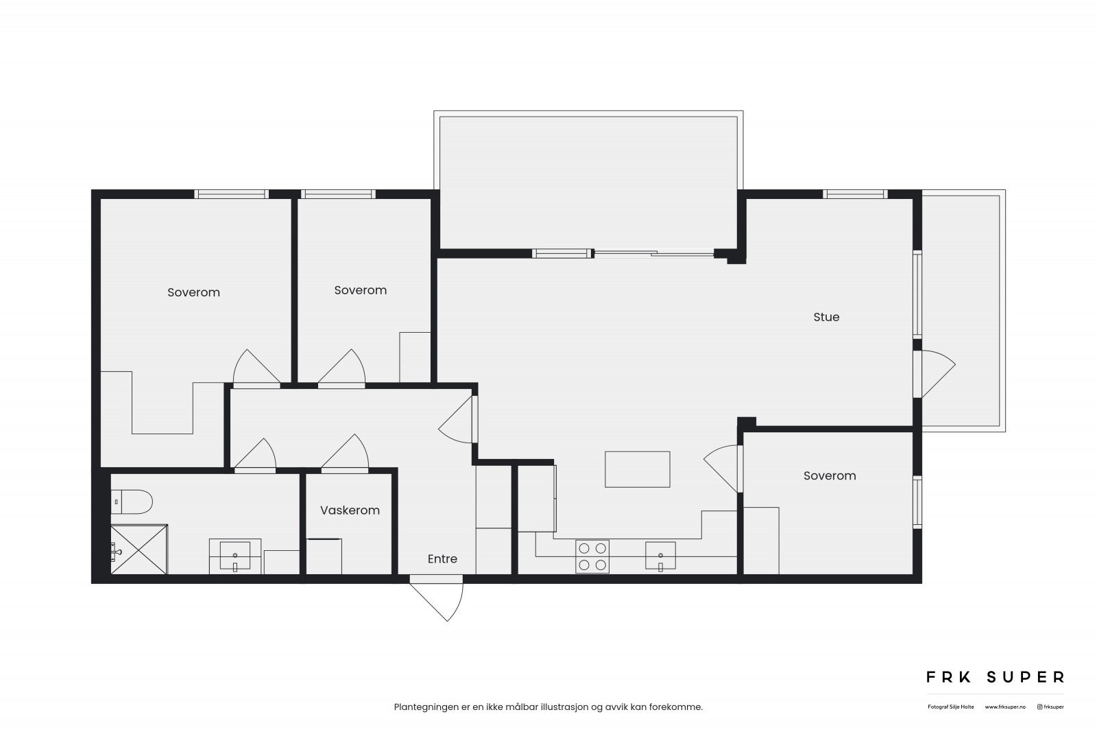 Plantegning av leiligheten Galleribilde