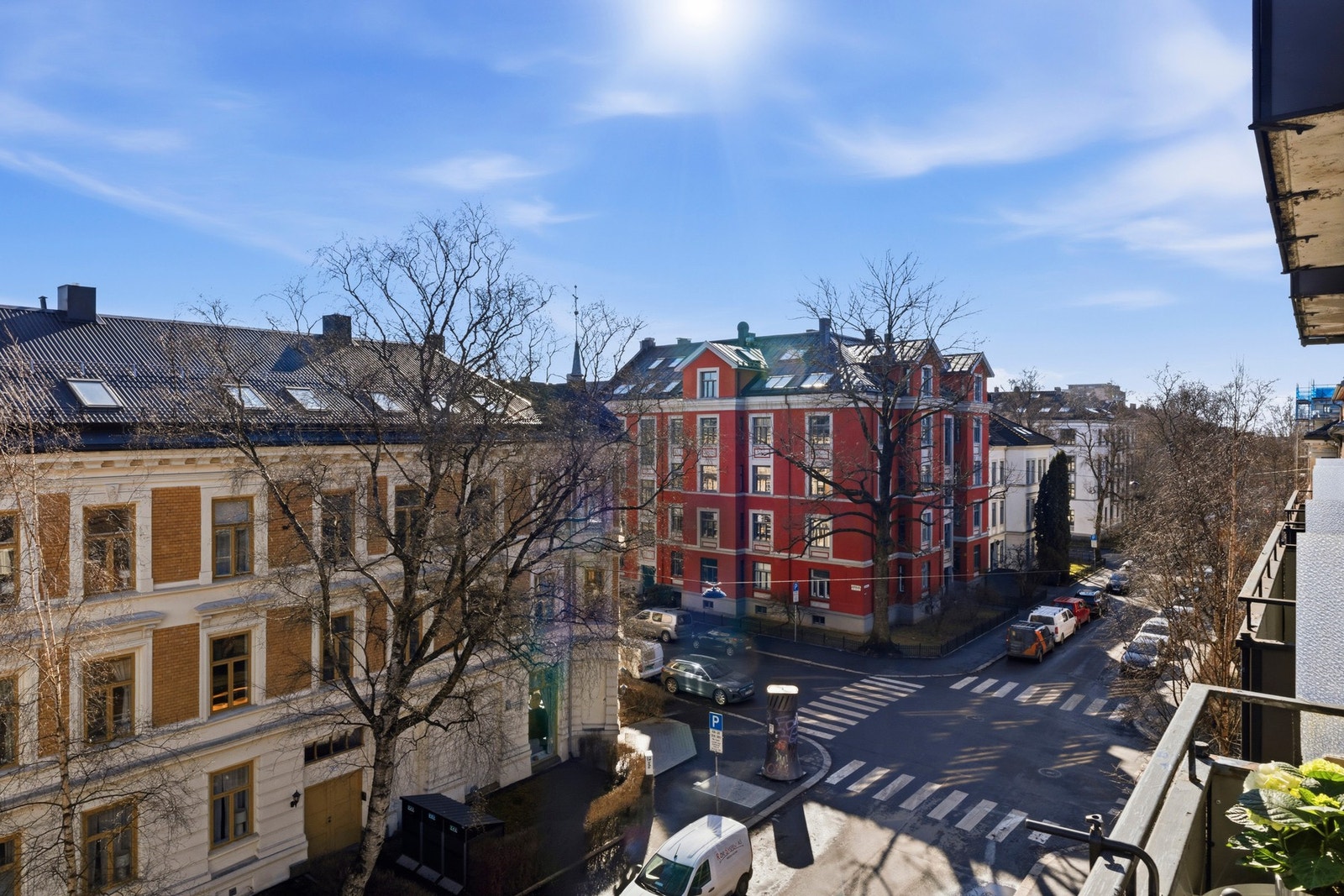 Utsyn fra balkongen Galleribilde