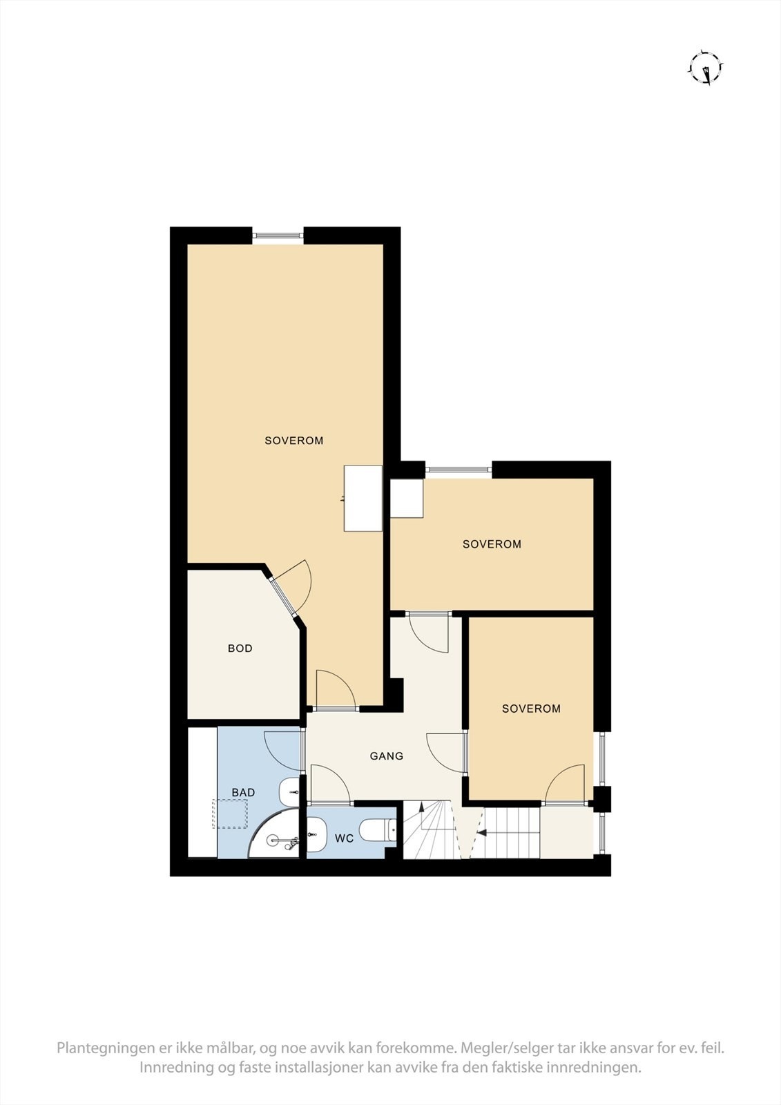 Plantegning 2. etasje Galleribilde