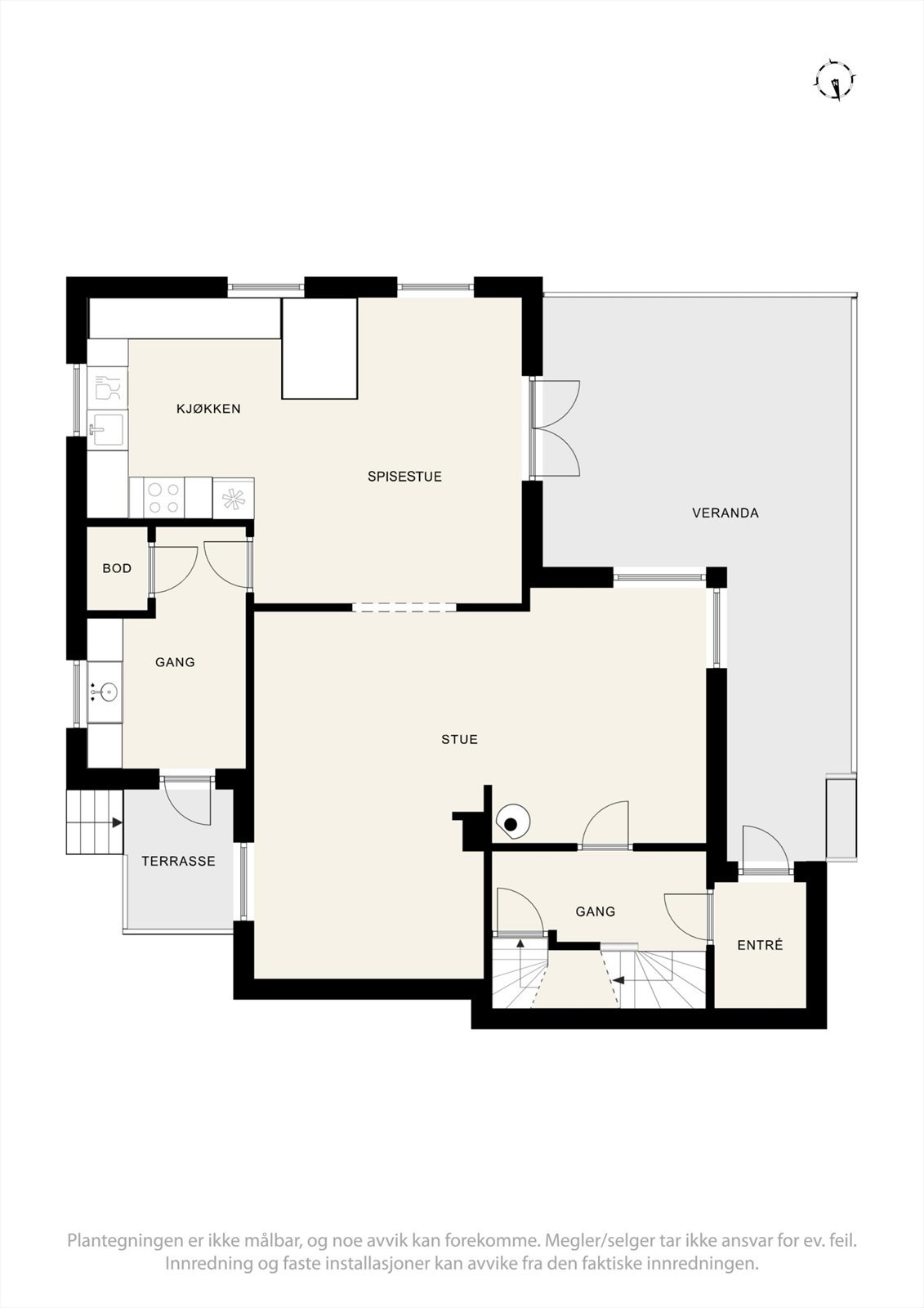 Plantegning 1 . etasje Galleribilde