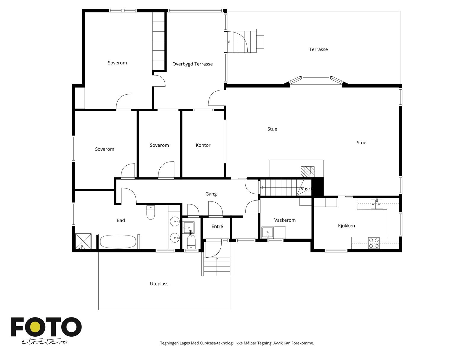 Illustrert planskisse 1. etasje Galleribilde