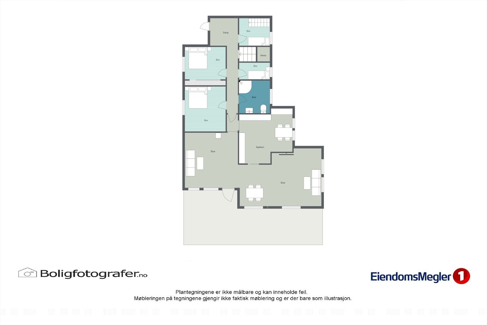 Planløsning 1.etasje. Galleribilde