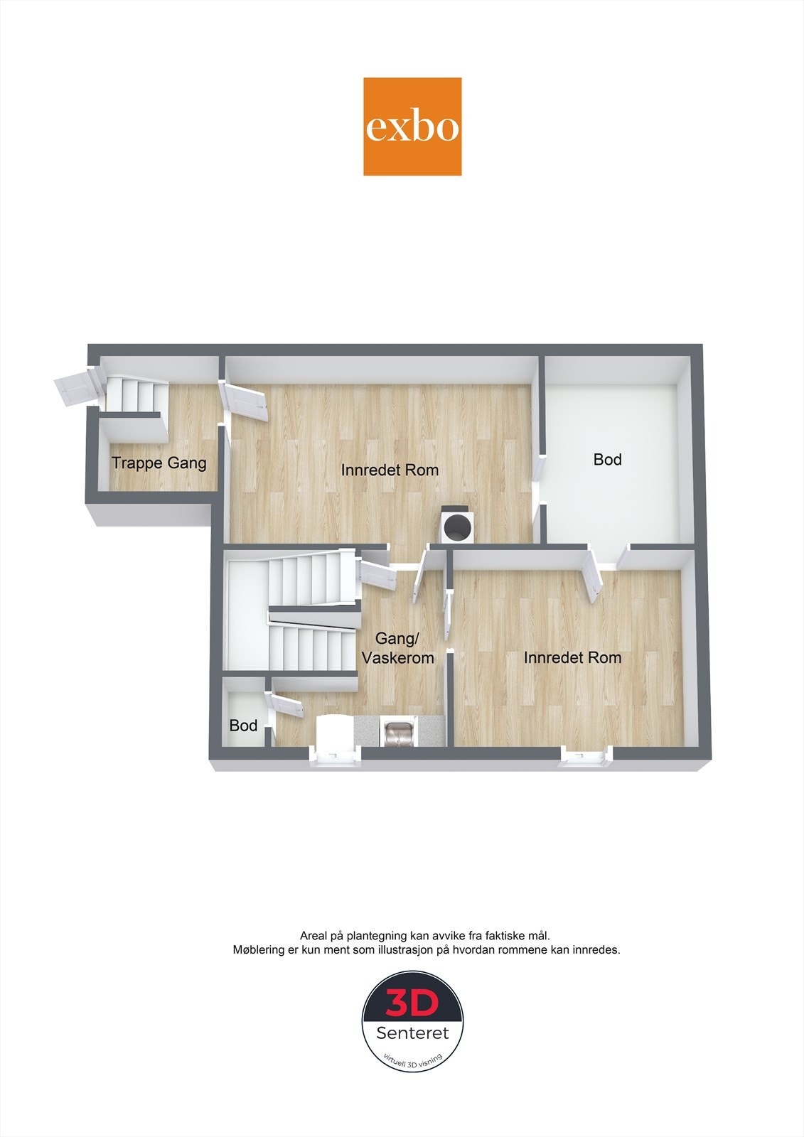 Plantegning Kjelleretasjen. Galleribilde