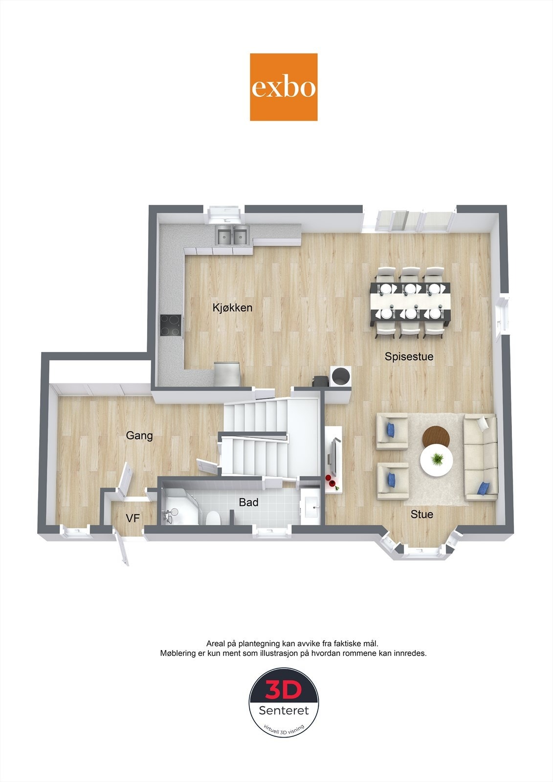 Plantegning 1. etasje. Galleribilde