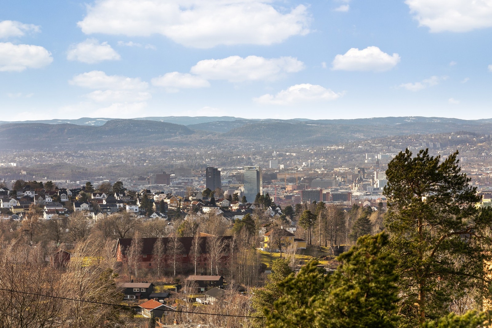 Utsikt fra balkong Galleribilde