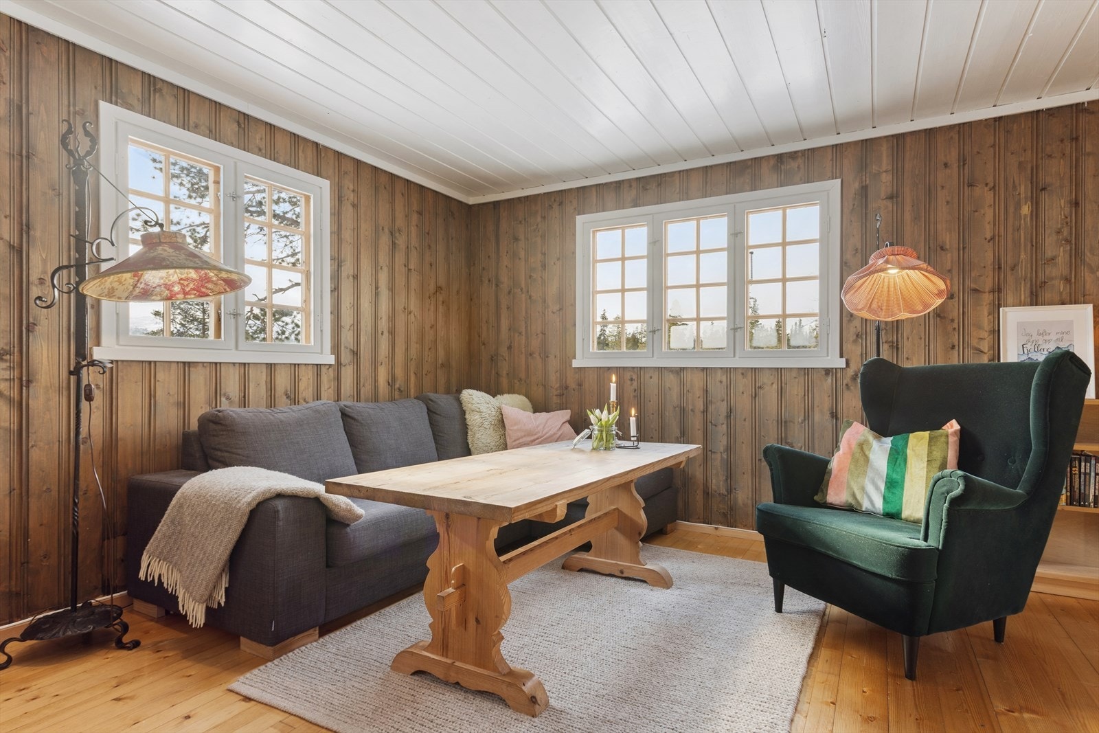 Hytta byr på en god romfordeling og fin planløsning. Galleribilde