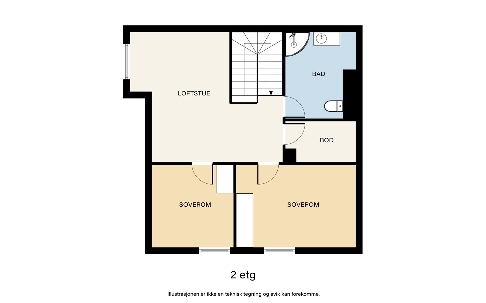 Plantegning 2. etasje. Galleribilde