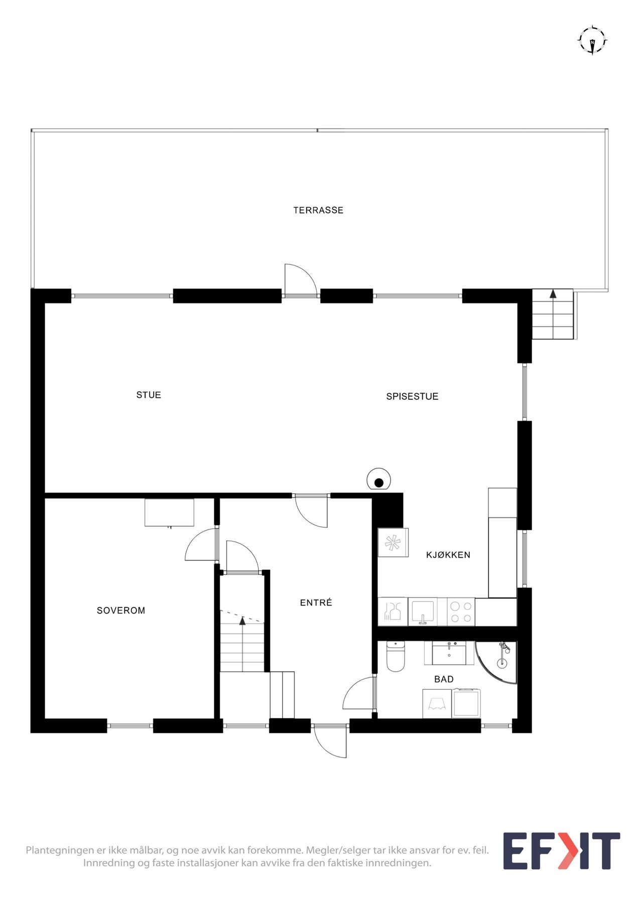 Plantegning hovedetasje. Galleribilde