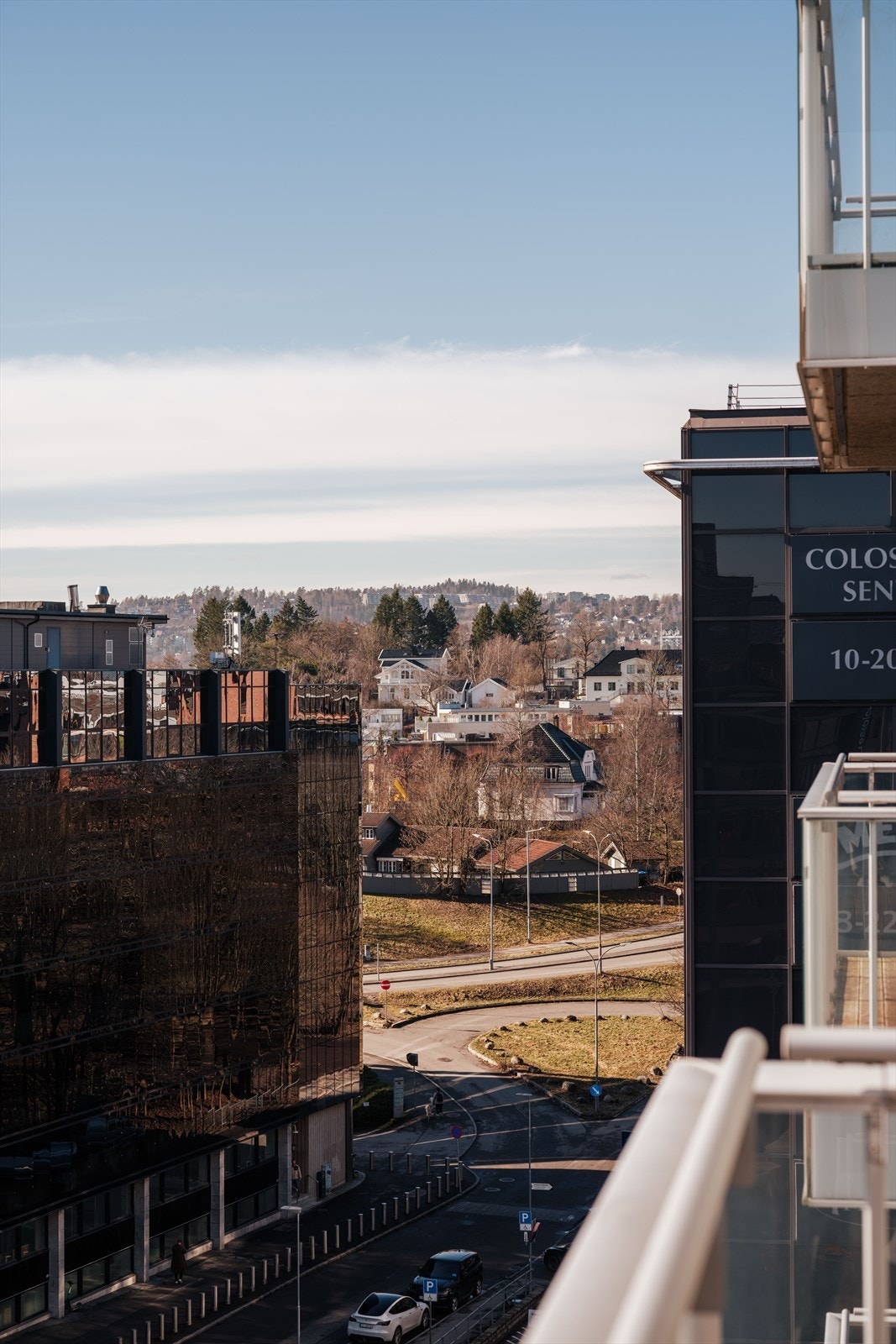 Utsikt fra balkong Galleribilde