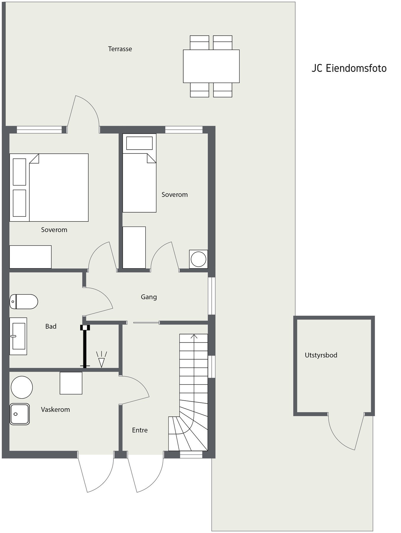 2d plantegning 1. etasje. Galleribilde