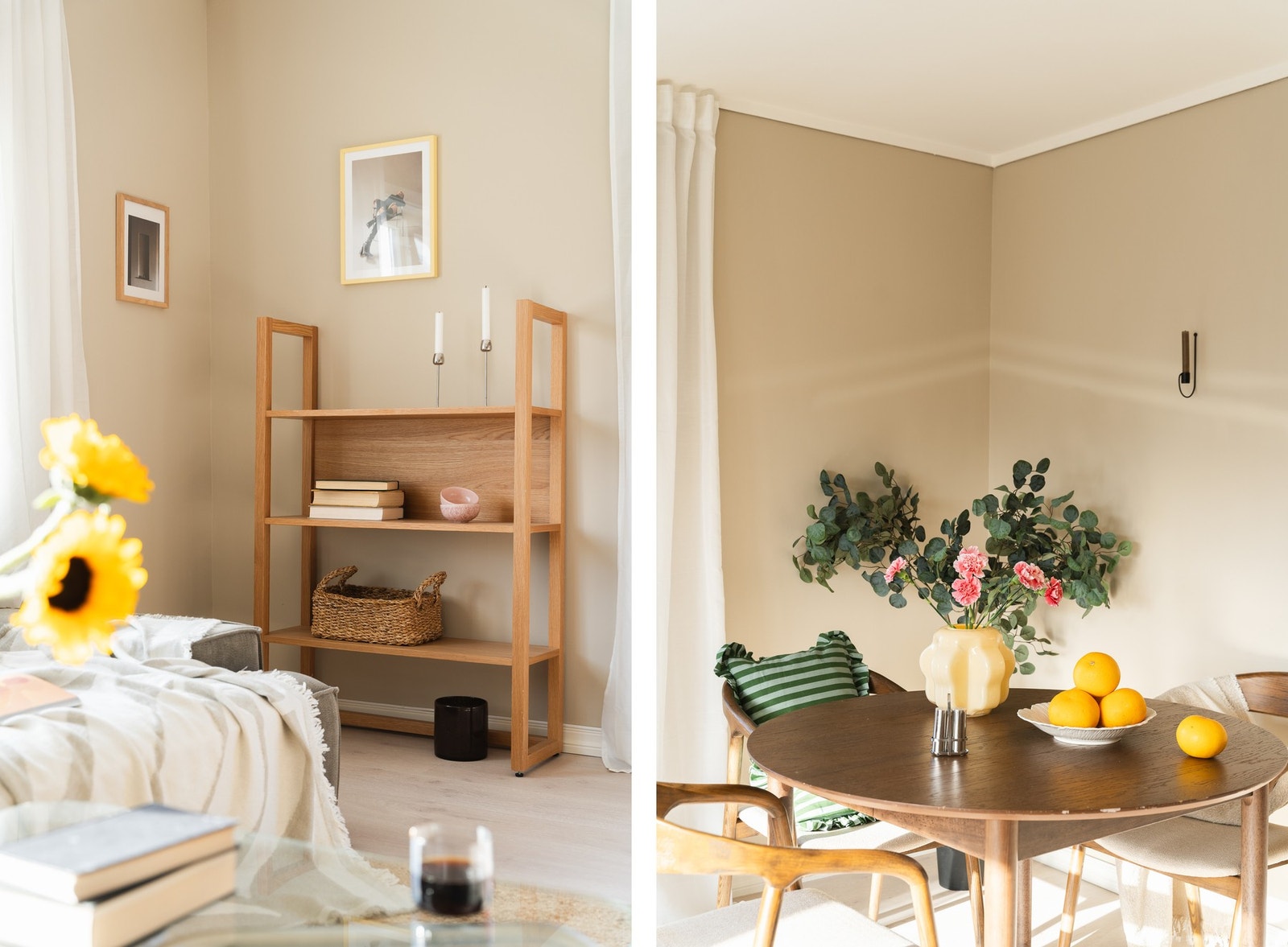 Leiligheten er malt i behagelige og tidløse nyanser. Galleribilde