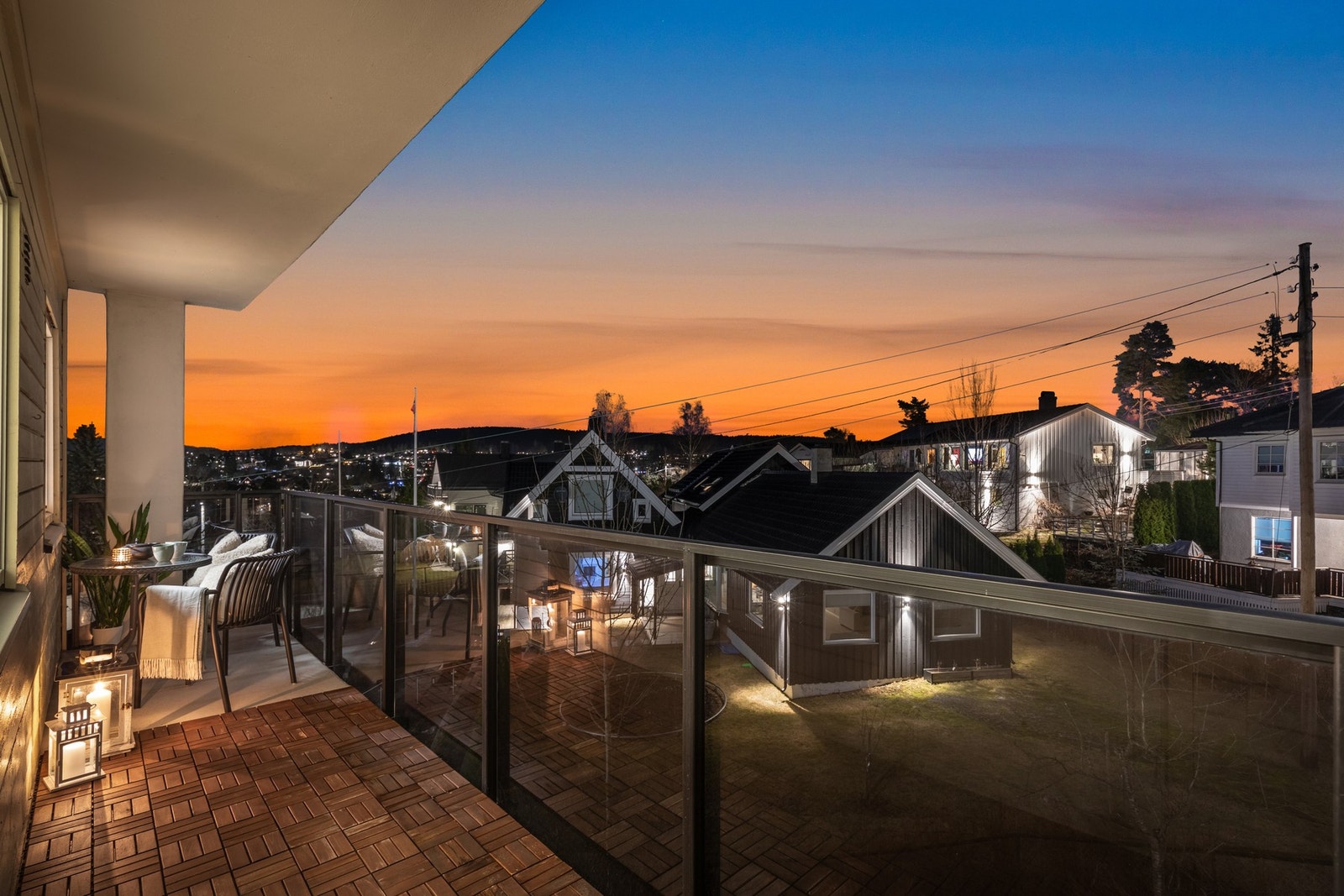 I tillegg til vestvendt terrasse, kan boligen skilte med en østvendt balkong fra kjøkkensiden. Galleribilde