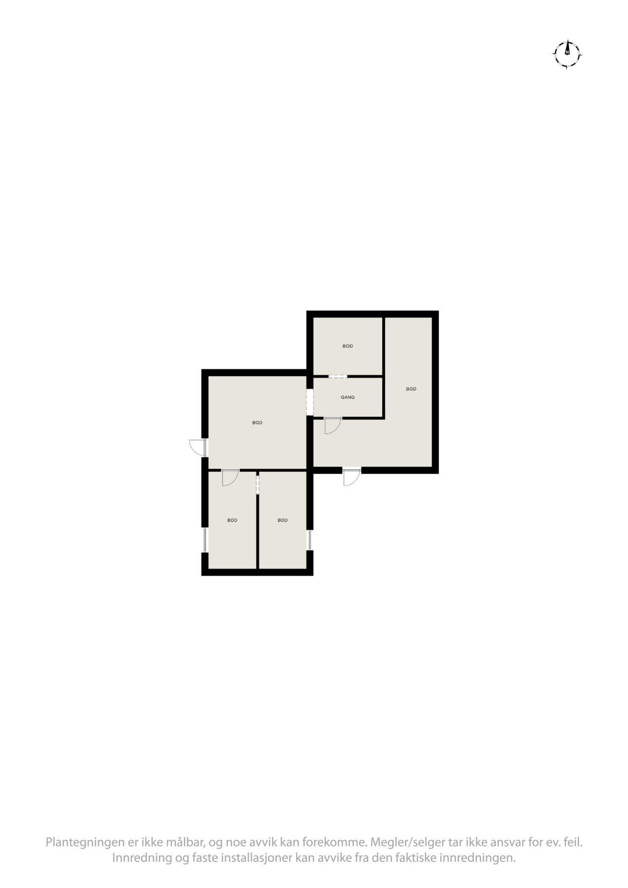 Planskisse kjeller Galleribilde