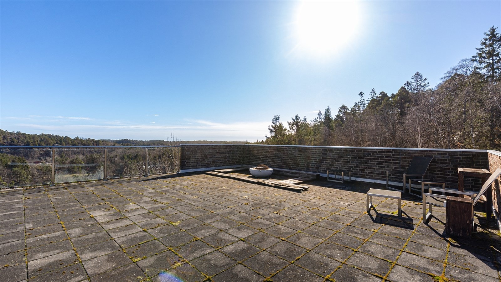 Vid utsikt på takterrasse Galleribilde