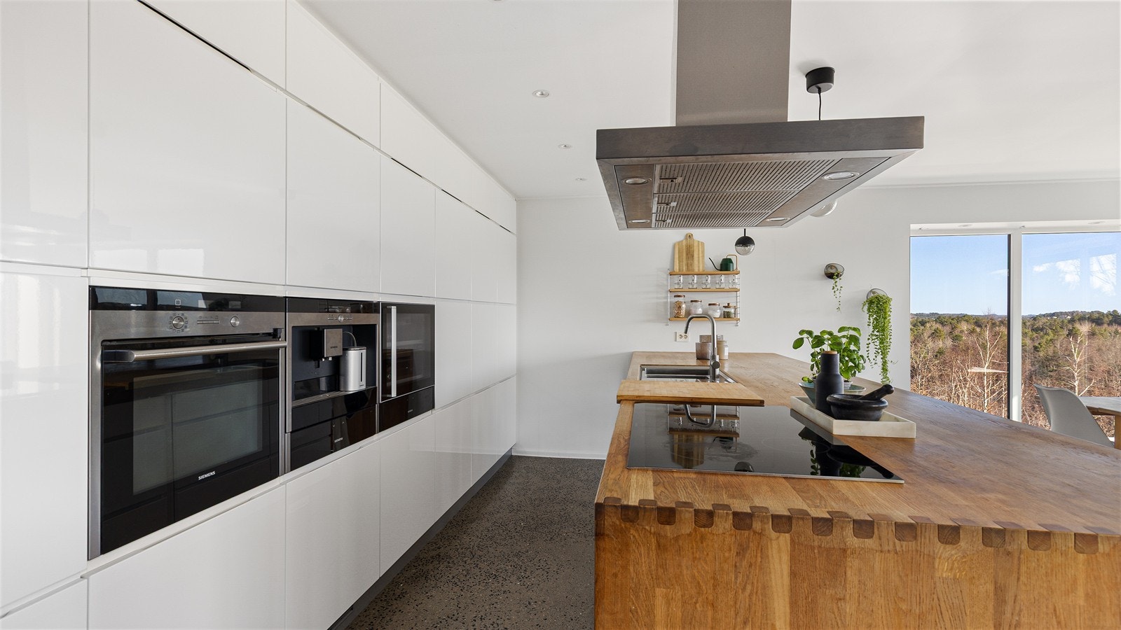 Integrerte hvitevarer i arbeidshøyde Galleribilde