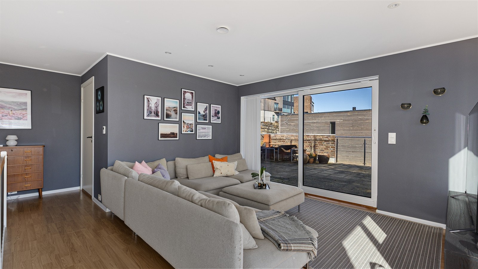 Skyvedører ut på takterrasse Galleribilde