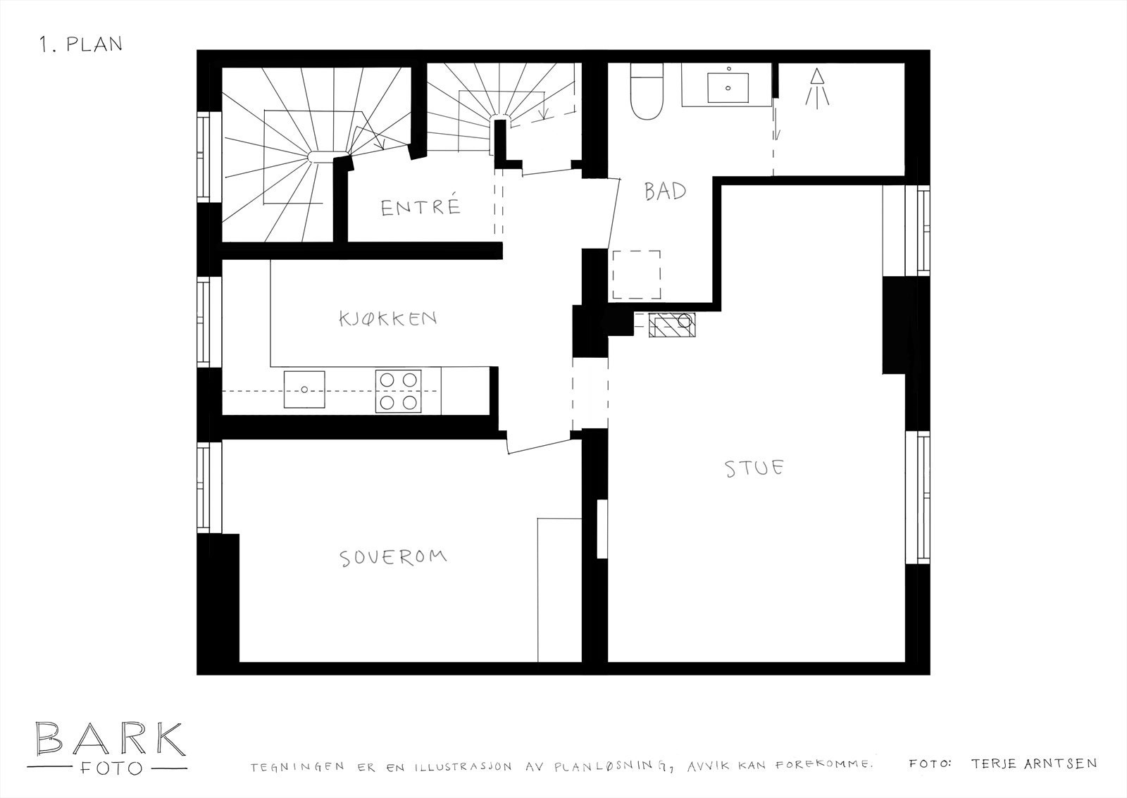 Planskisse hovedplan Galleribilde