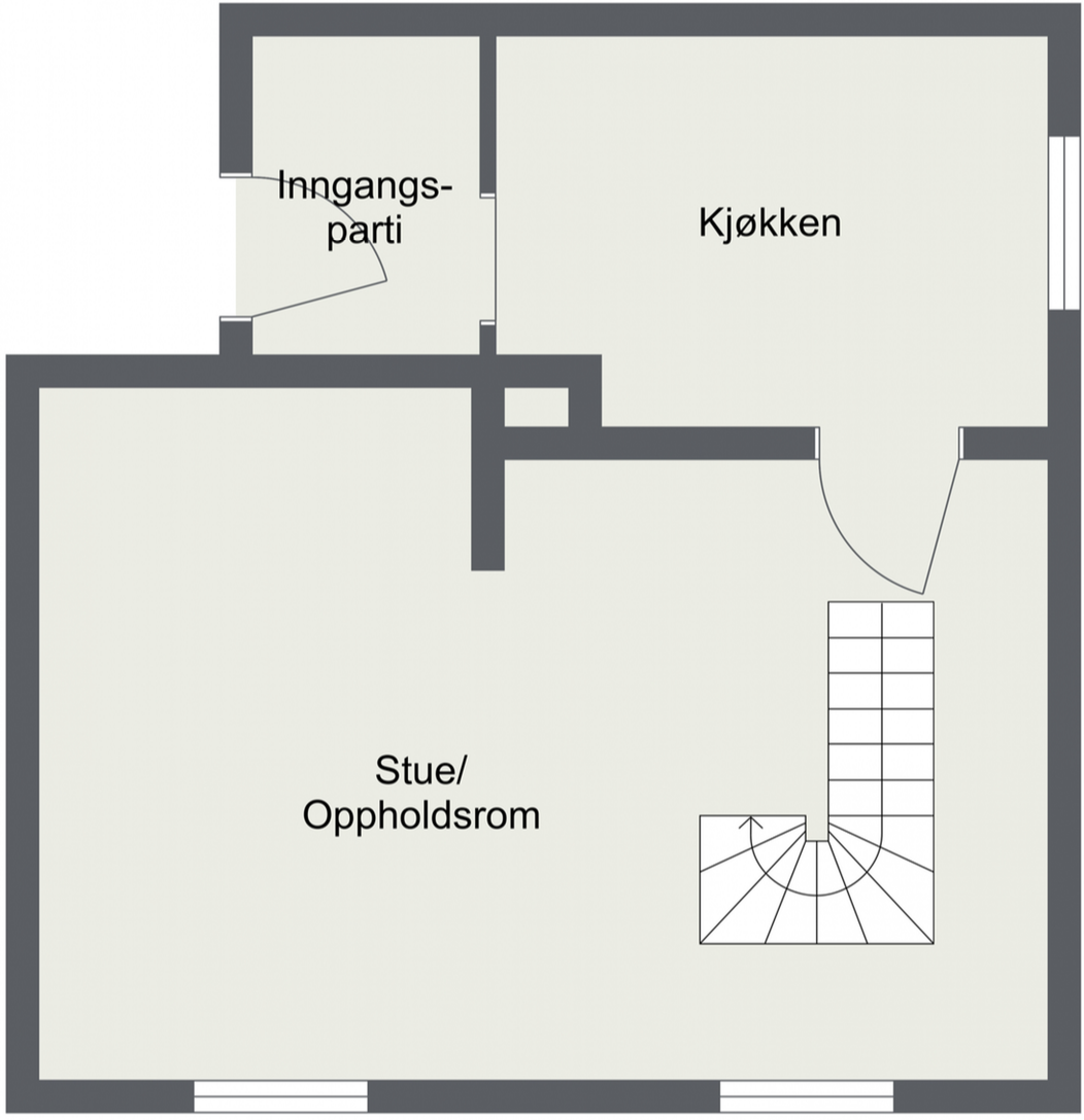 Leilighetens planløsning - 1. etasje Galleribilde