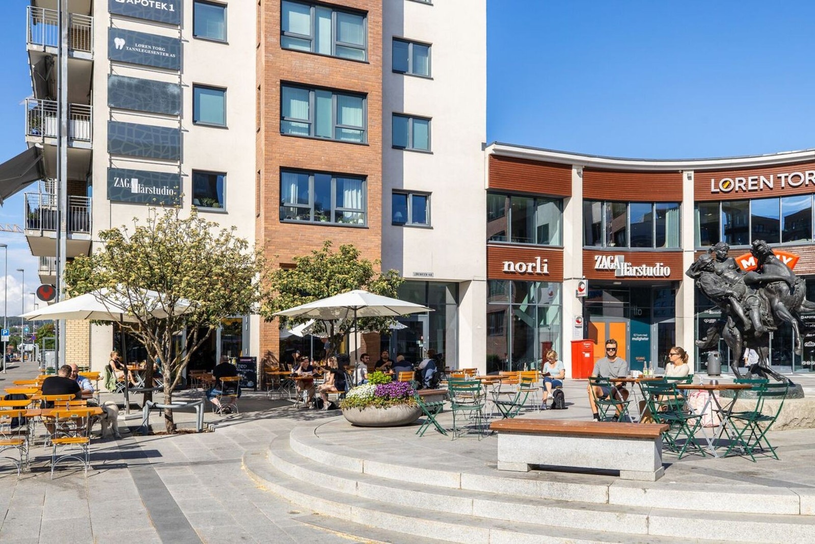 Uteservering Løren Torg Galleribilde