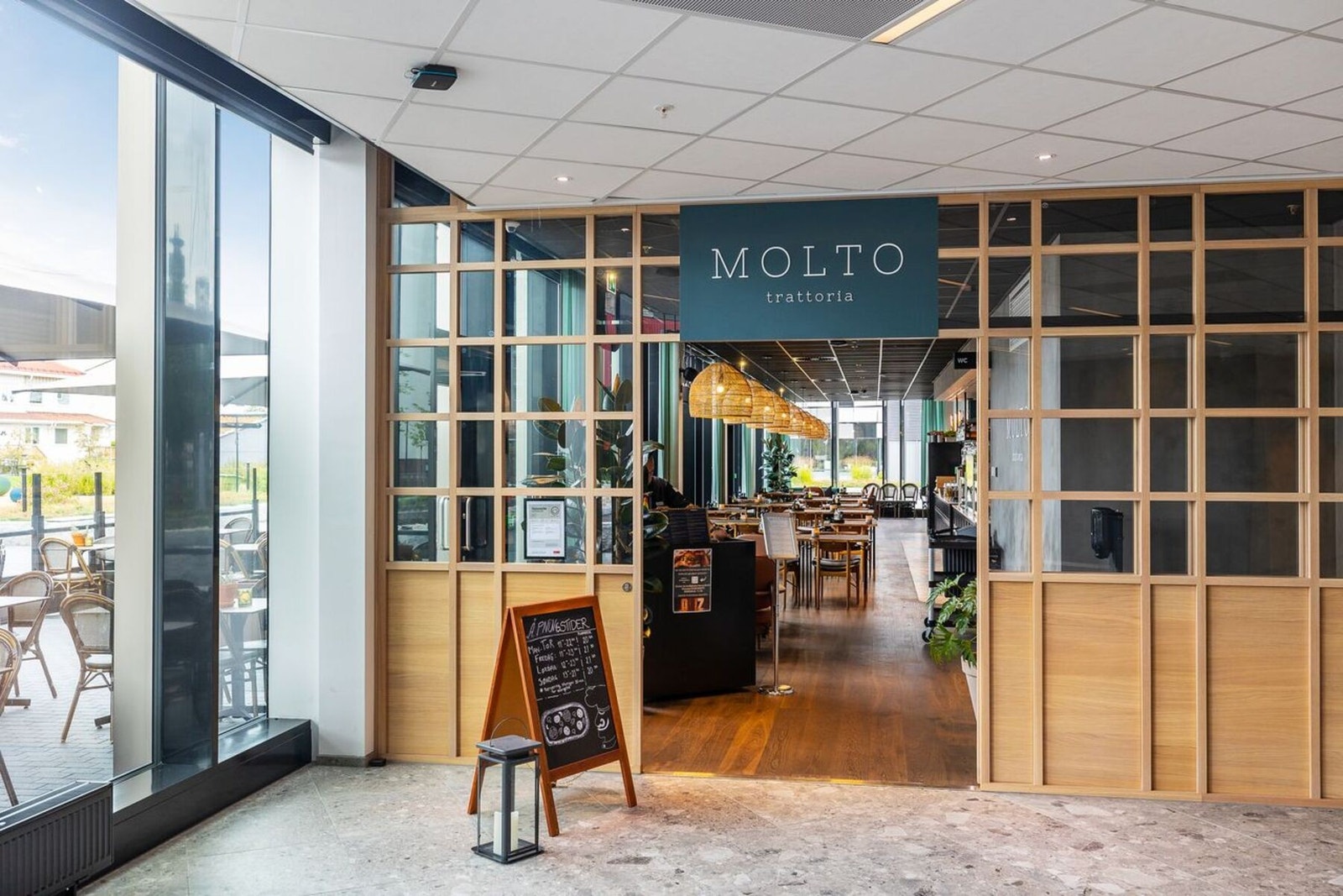 Den italienske restauranten Molto Tratoria er populær blant beboerne og er i kort gangavstand fra boligen Galleribilde