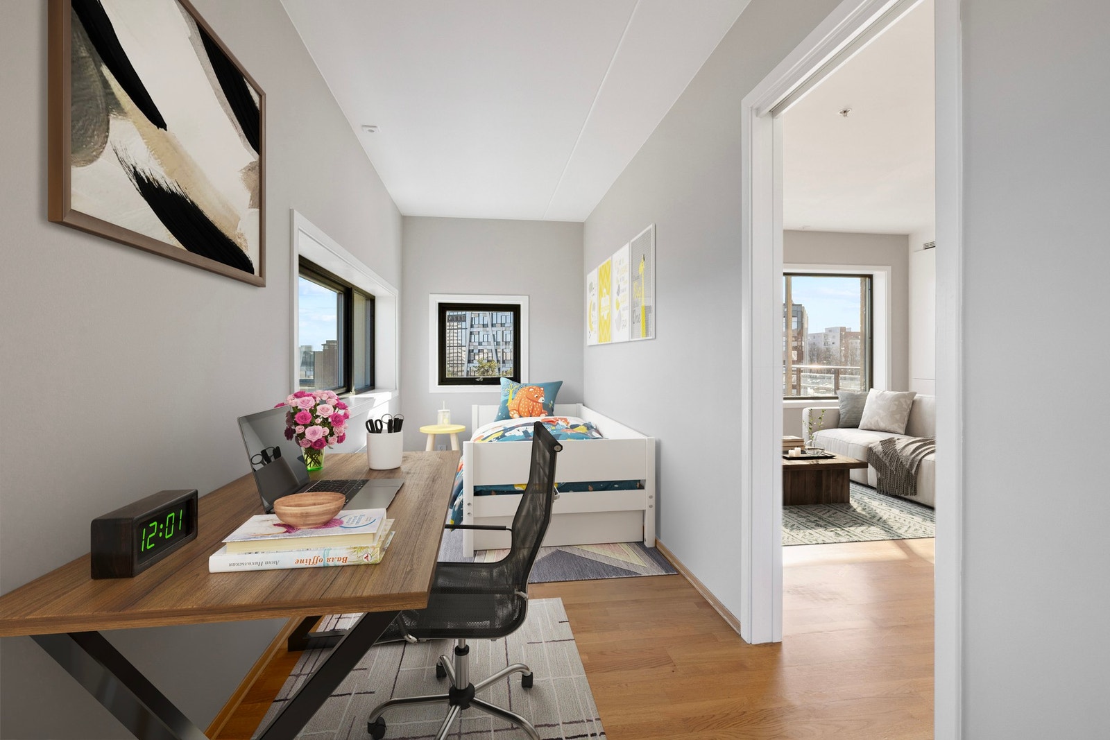 Soverom II passer ypperlig som gjesterom, barnerom eller som kontor - alt etter ønske og behov Galleribilde