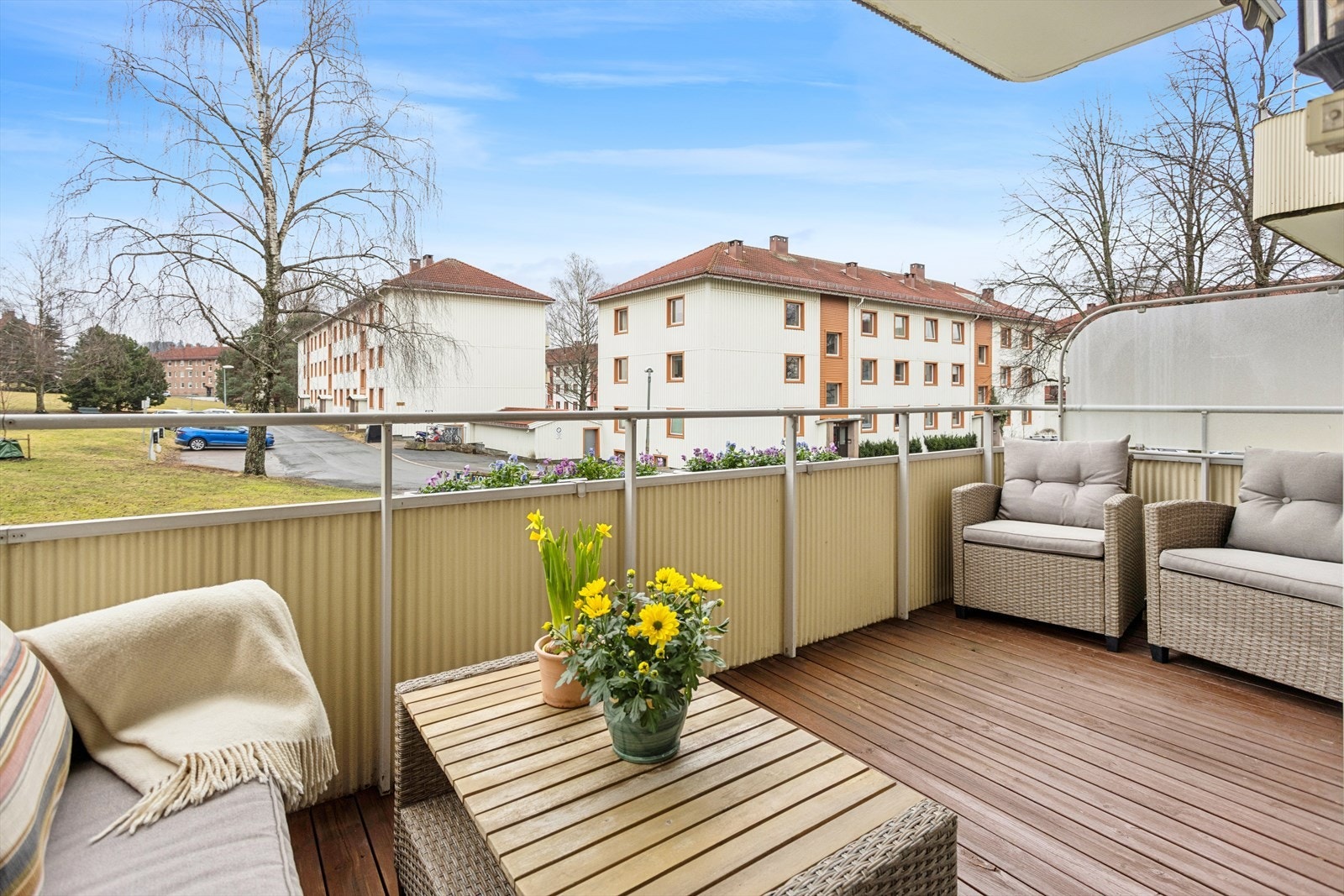 Her er det god plass til utemøbler Galleribilde