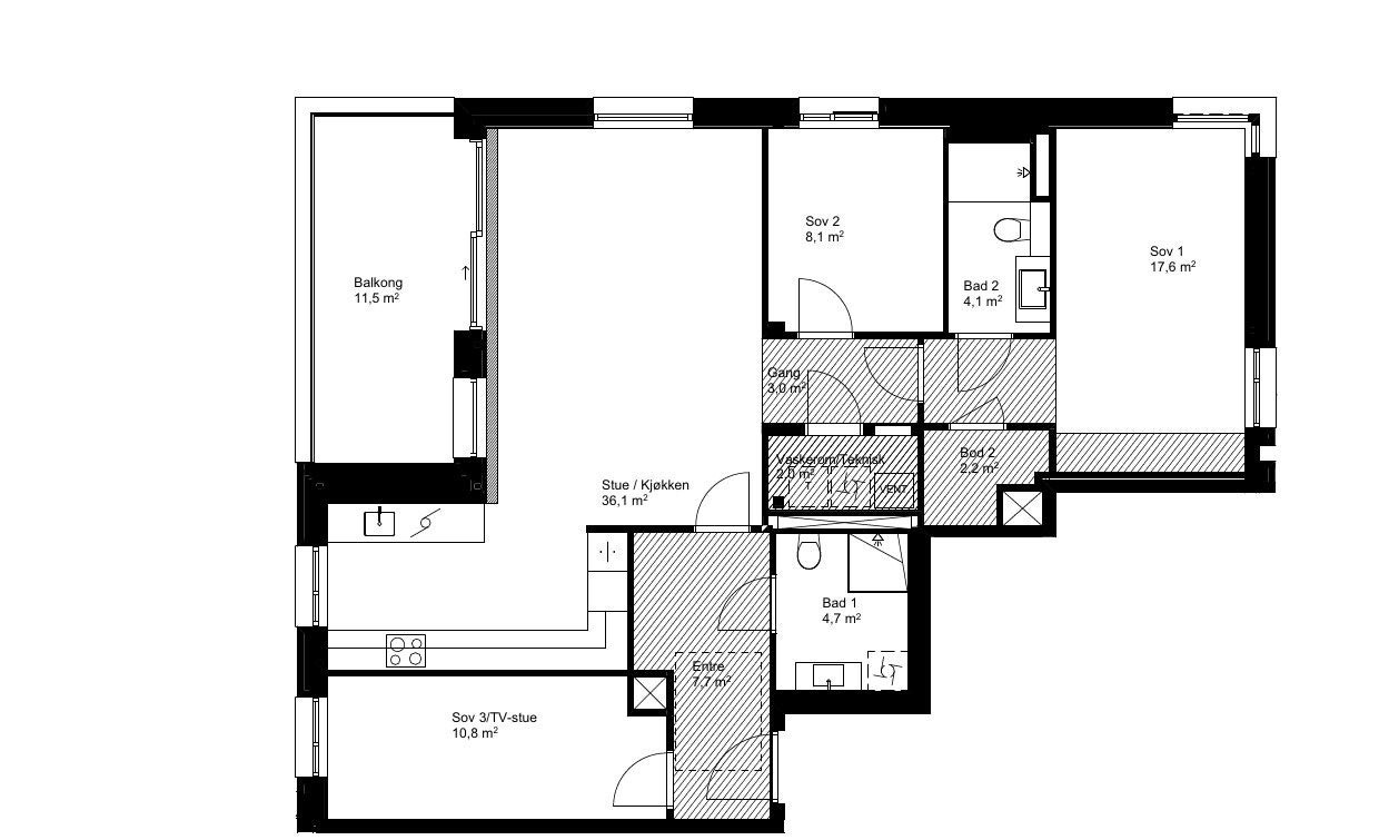 Plantegning på D-502 Galleribilde