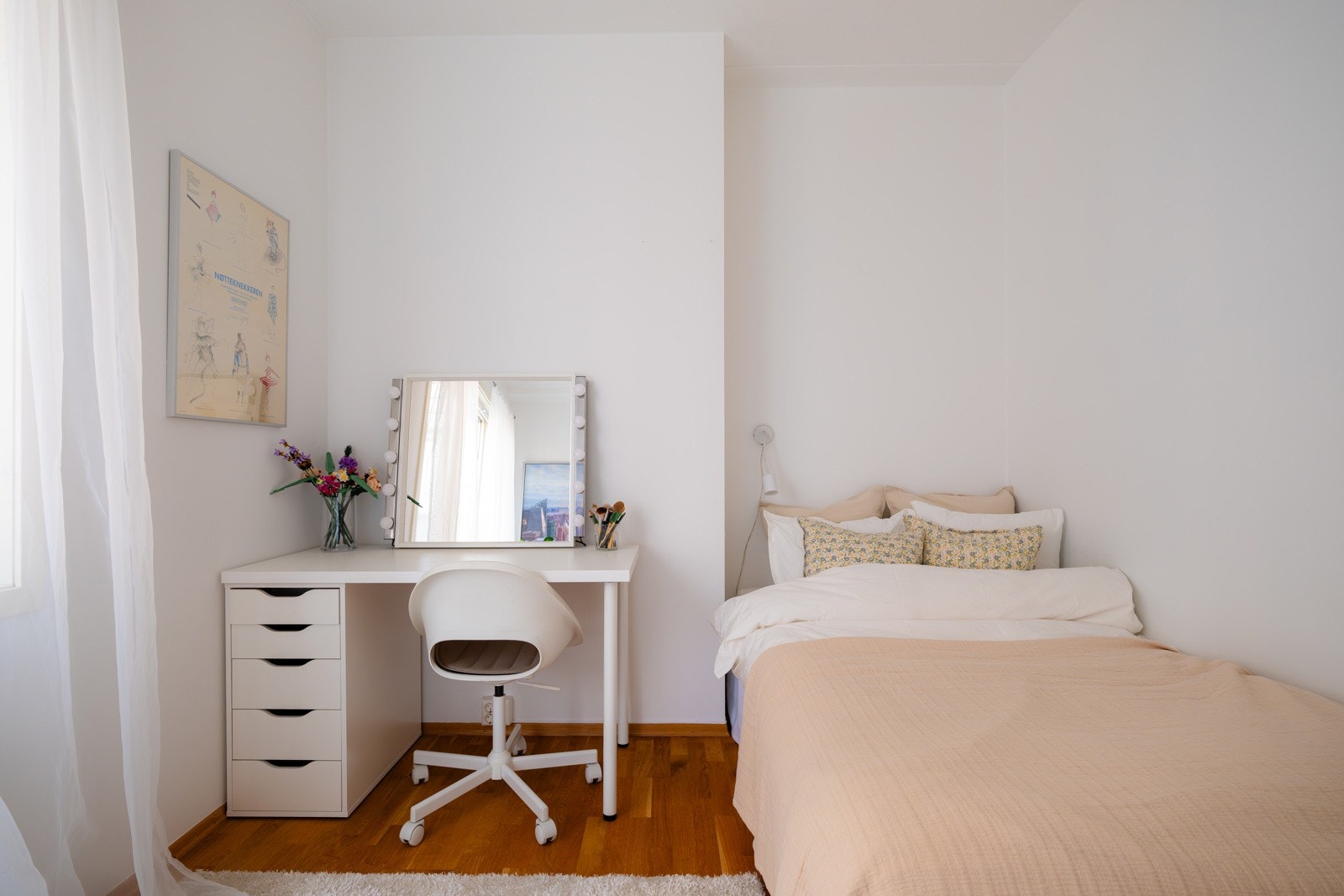 Rommene egner seg ypperlig som gjesterom, barnerom eller hjemmekontor. Galleribilde