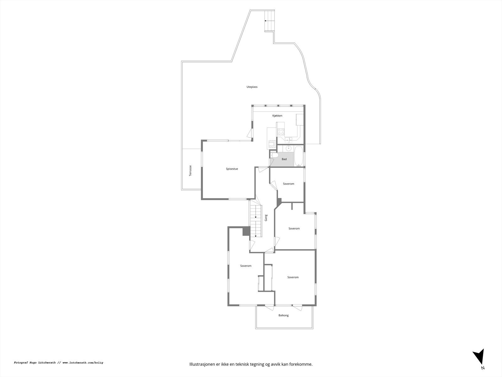 Planskisse 2. etasje Galleribilde