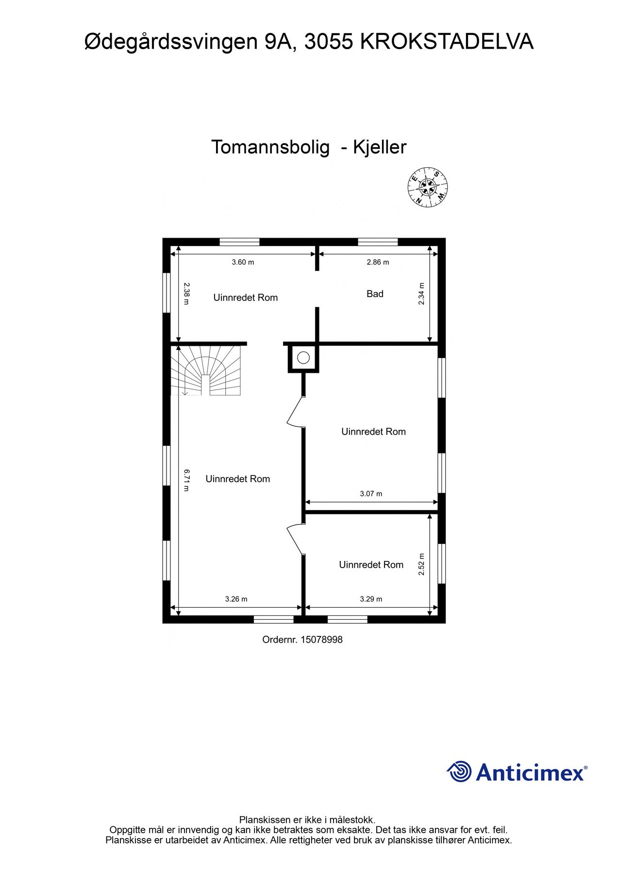 Plantegning kjeller Galleribilde