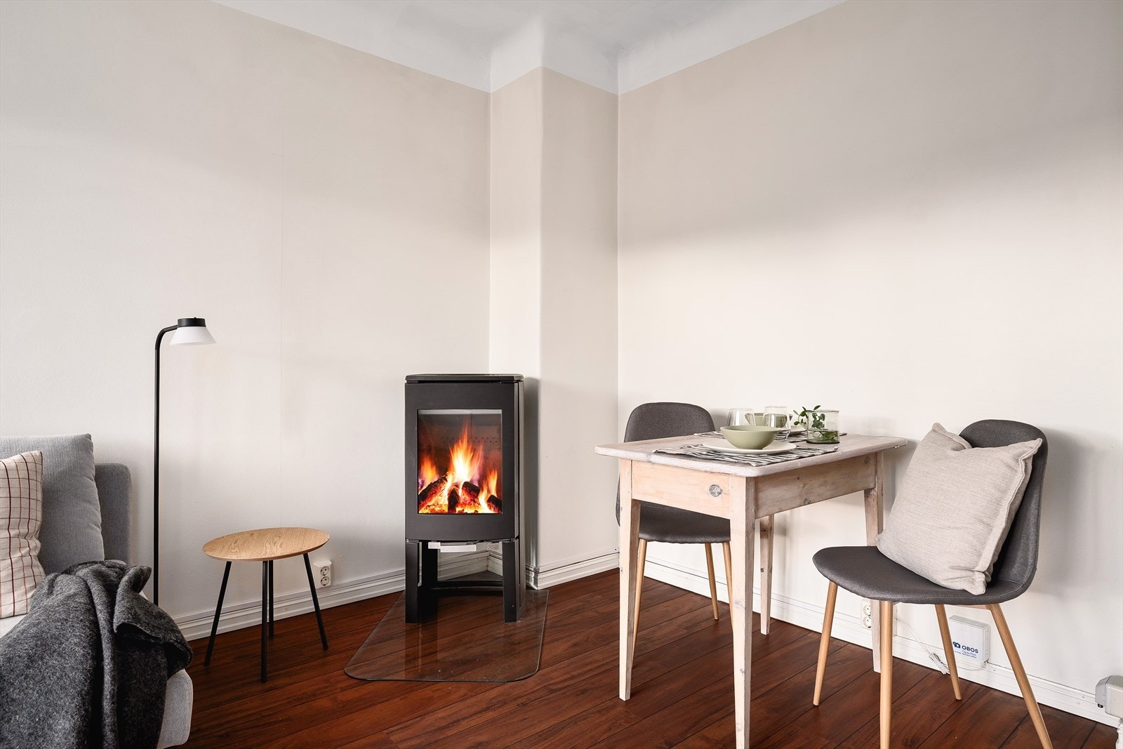 Peisovnen gir en lun og innbydende følelse, perfekt på kjølige dager. Galleribilde