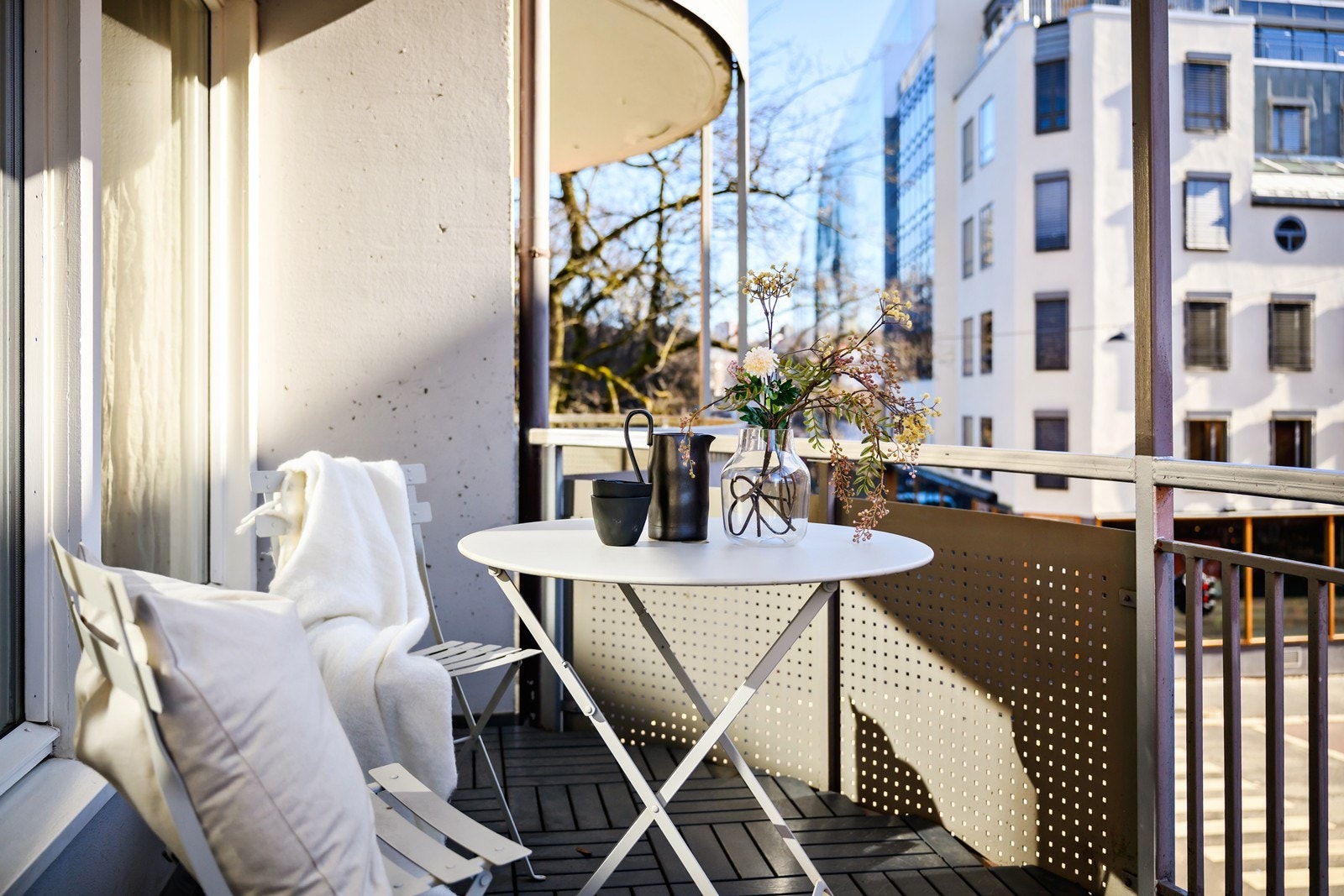 Fra balkongen mot Sofienbergparken i øst. Galleribilde