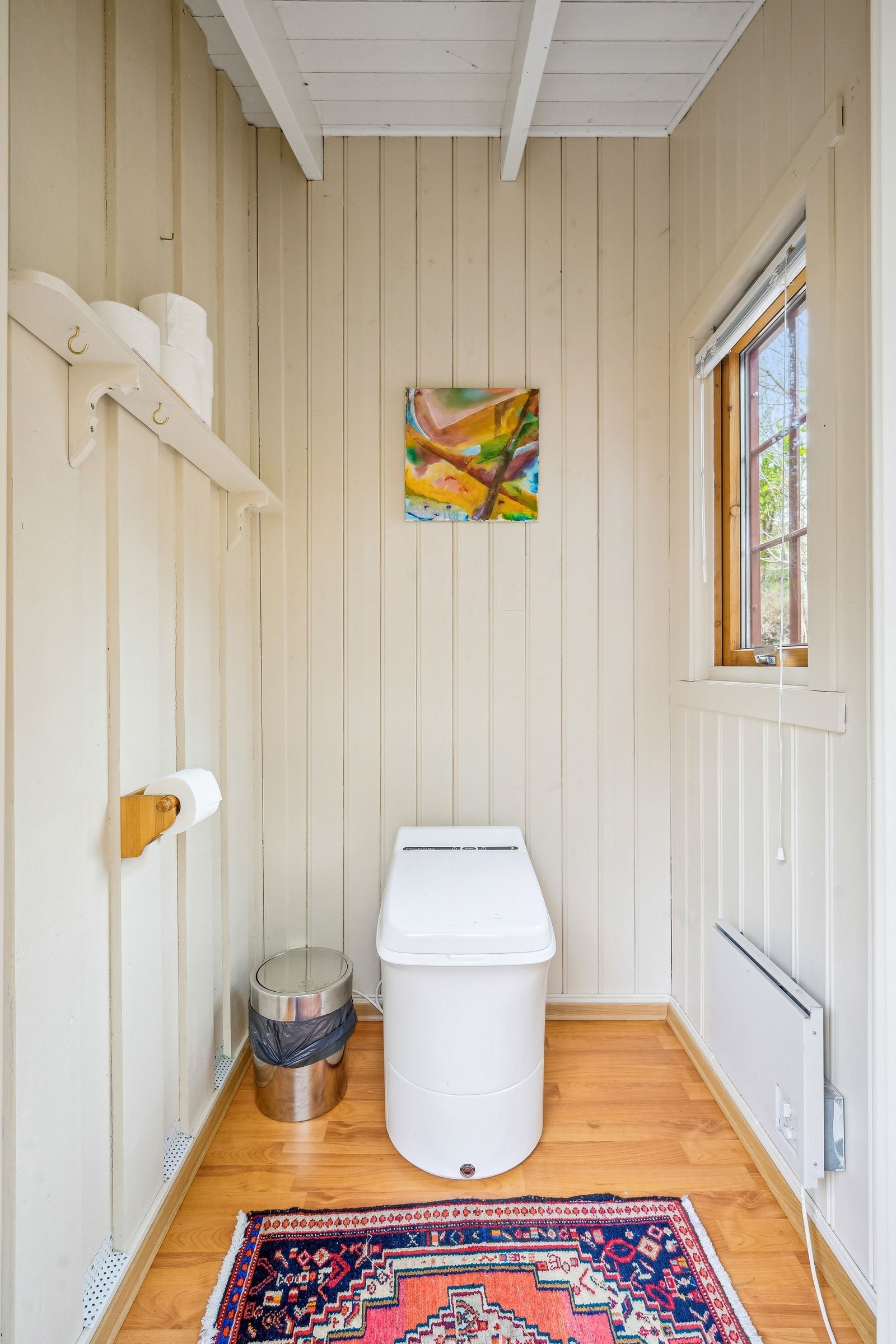 Wc (i annekset) med Cinderella forbrenningstoalett Galleribilde