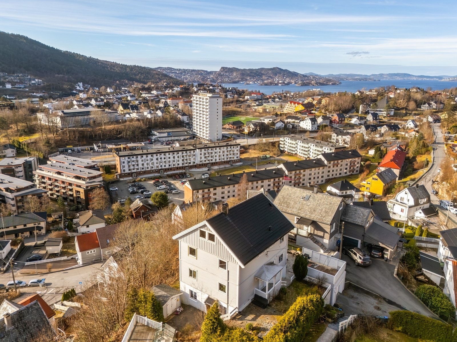Området har et godt kollektivtilbud med hyppige avganger mot både Bergen sentrum, Haukeland og vestover mot Loddefjord. Galleribilde