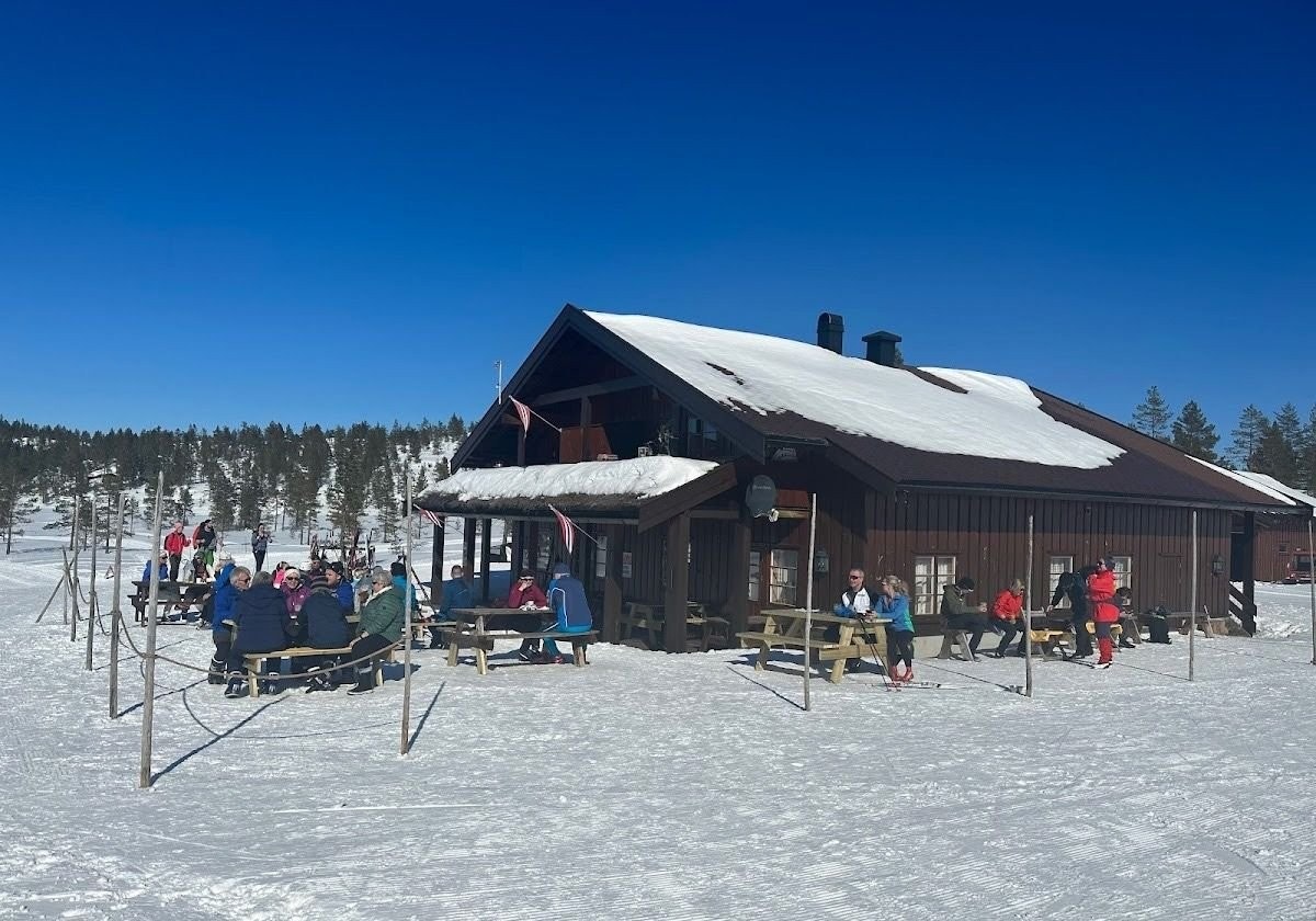 Ble-Høgda fjellkafe, få minutters gange fra hytta. Galleribilde