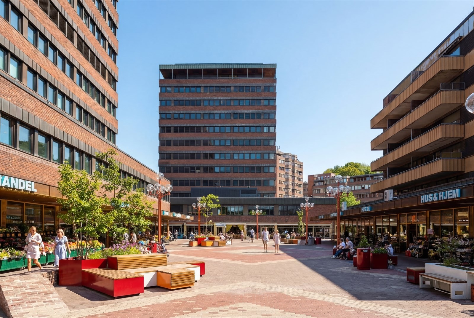 Tøyen torg. Galleribilde