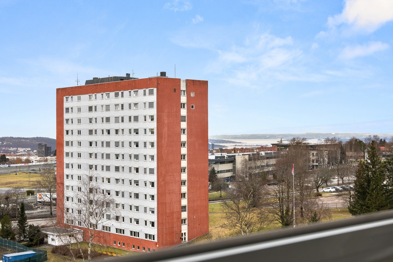 Zoom Oslofjorden fra balkongen Galleribilde